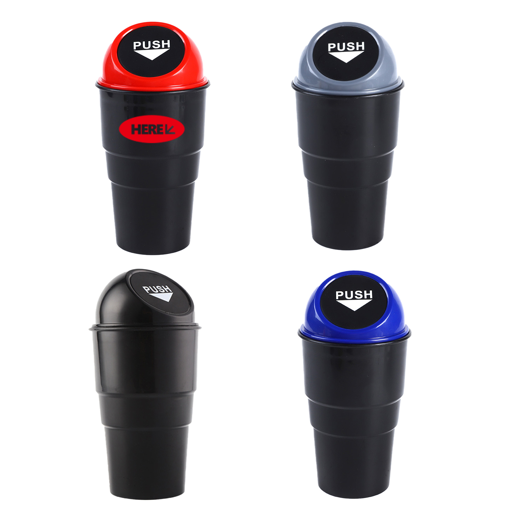 Car Leakproof Trash Can Compact Cup Holder 3