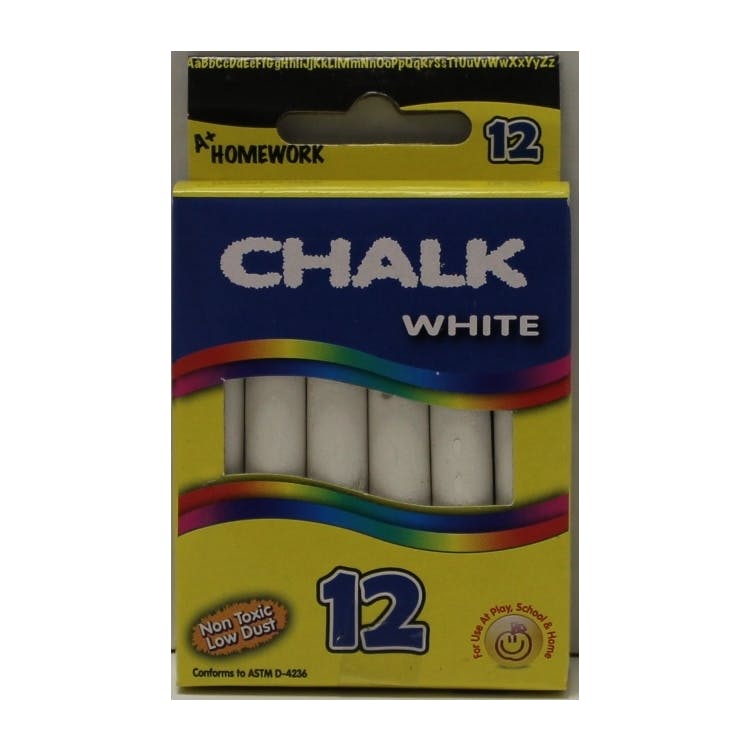 White Chalk - 12 Count 3" sticks 2