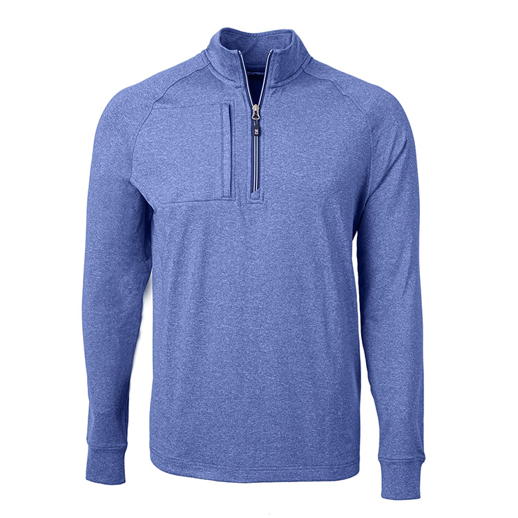 Cutter & Buck Adapt Eco Knit Heather Recycled Pullover, custom hoodie or sweatshirt with logo imprint 3