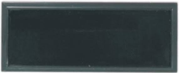 Black Rectangular Name Badge Frame with Square Corners 2