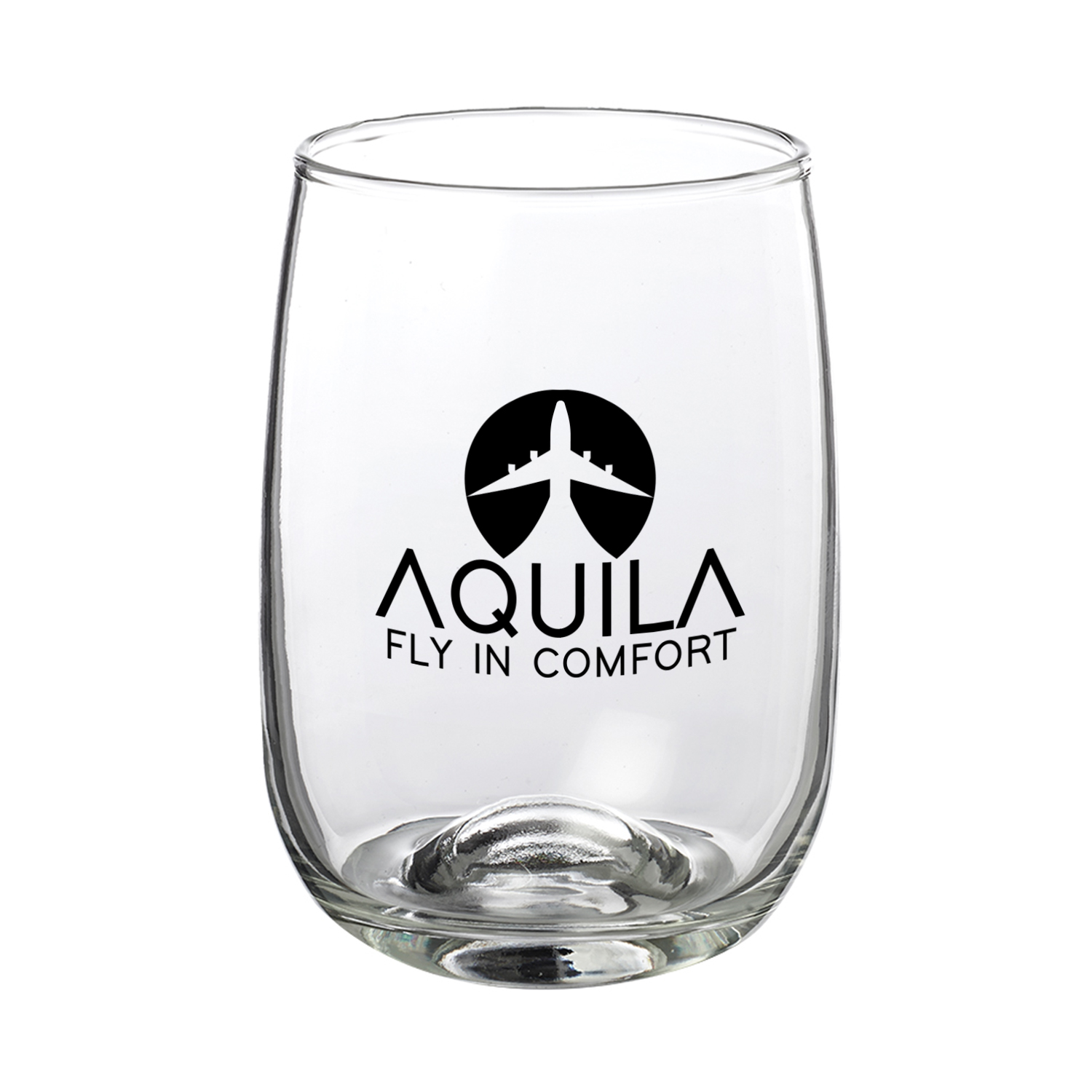 12 oz. Crystal Glass (1 Color Imprint) 2