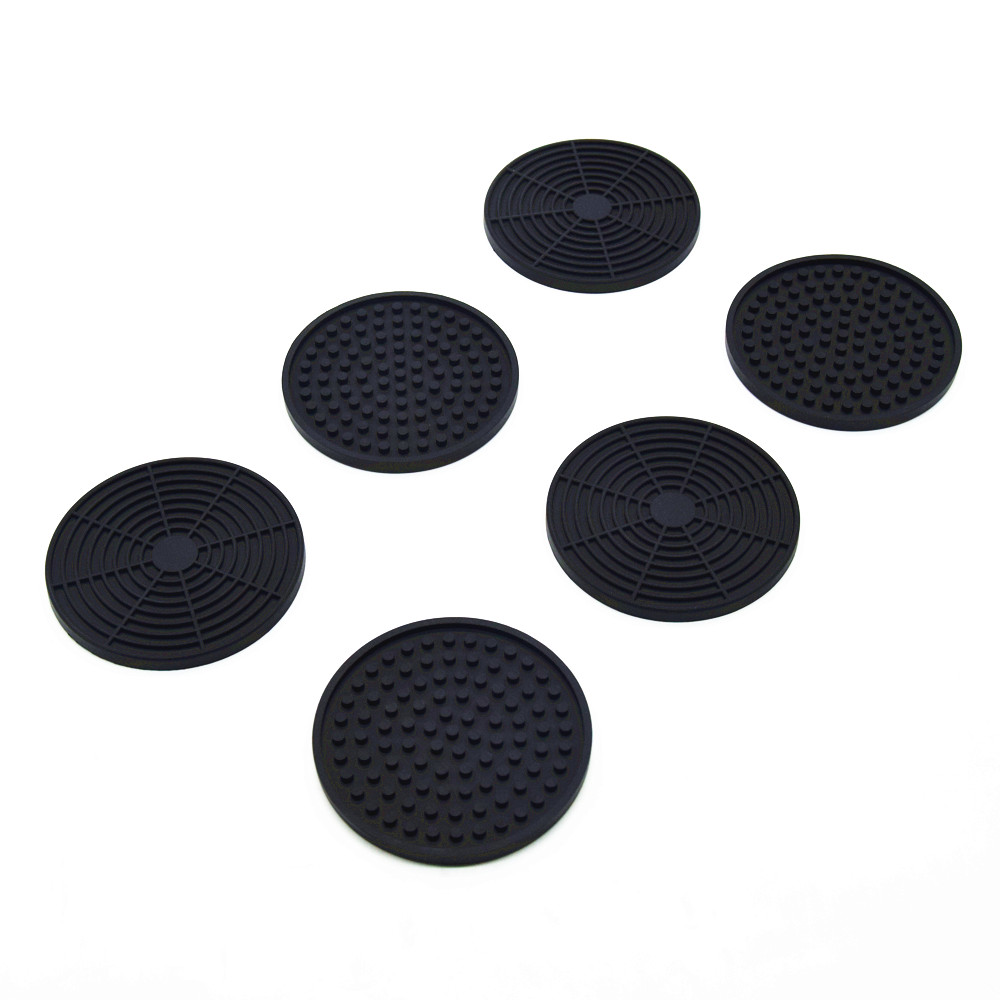 Silicone Drink Coaster with Holder Set of 6 9