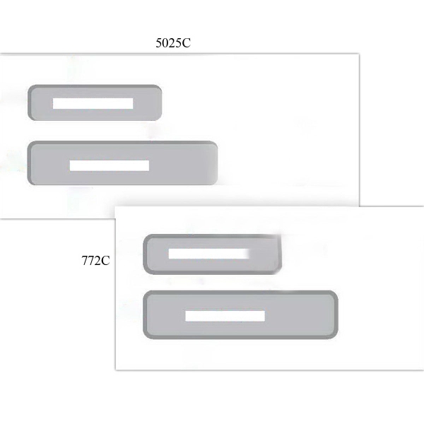 Envelopes, Double Window, 6 7/8 X 3 5/8 Confidential 2