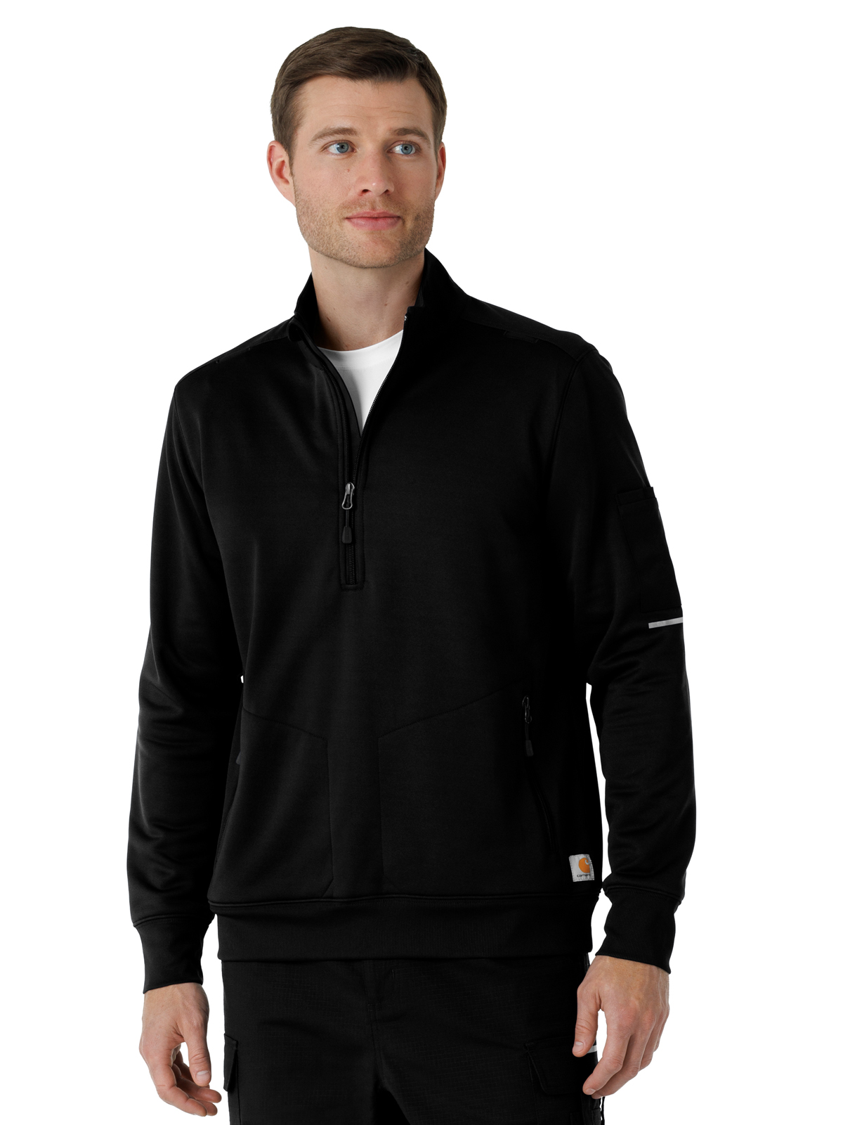 Carhartt Scrubs - Men's Four-Pocket Half Zip Fleece Jacket
