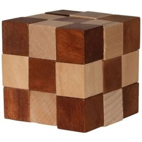 Elastic Cube Puzzle in Wood 5
