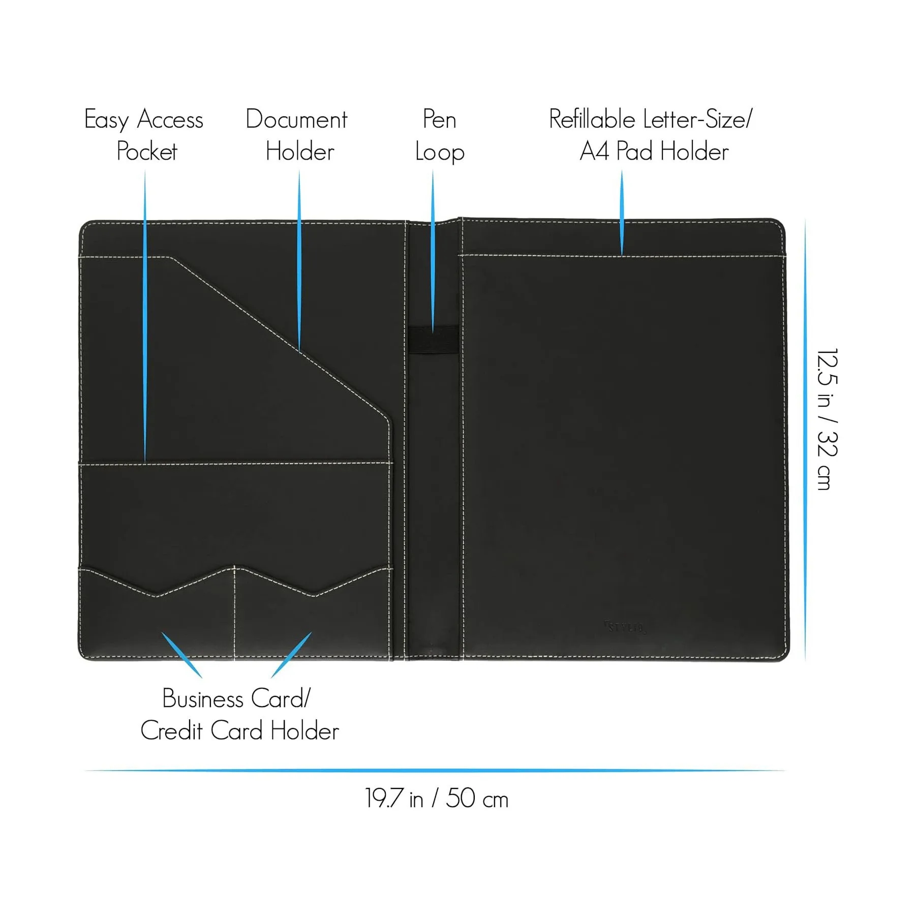 Portable Faux Leather folder 9