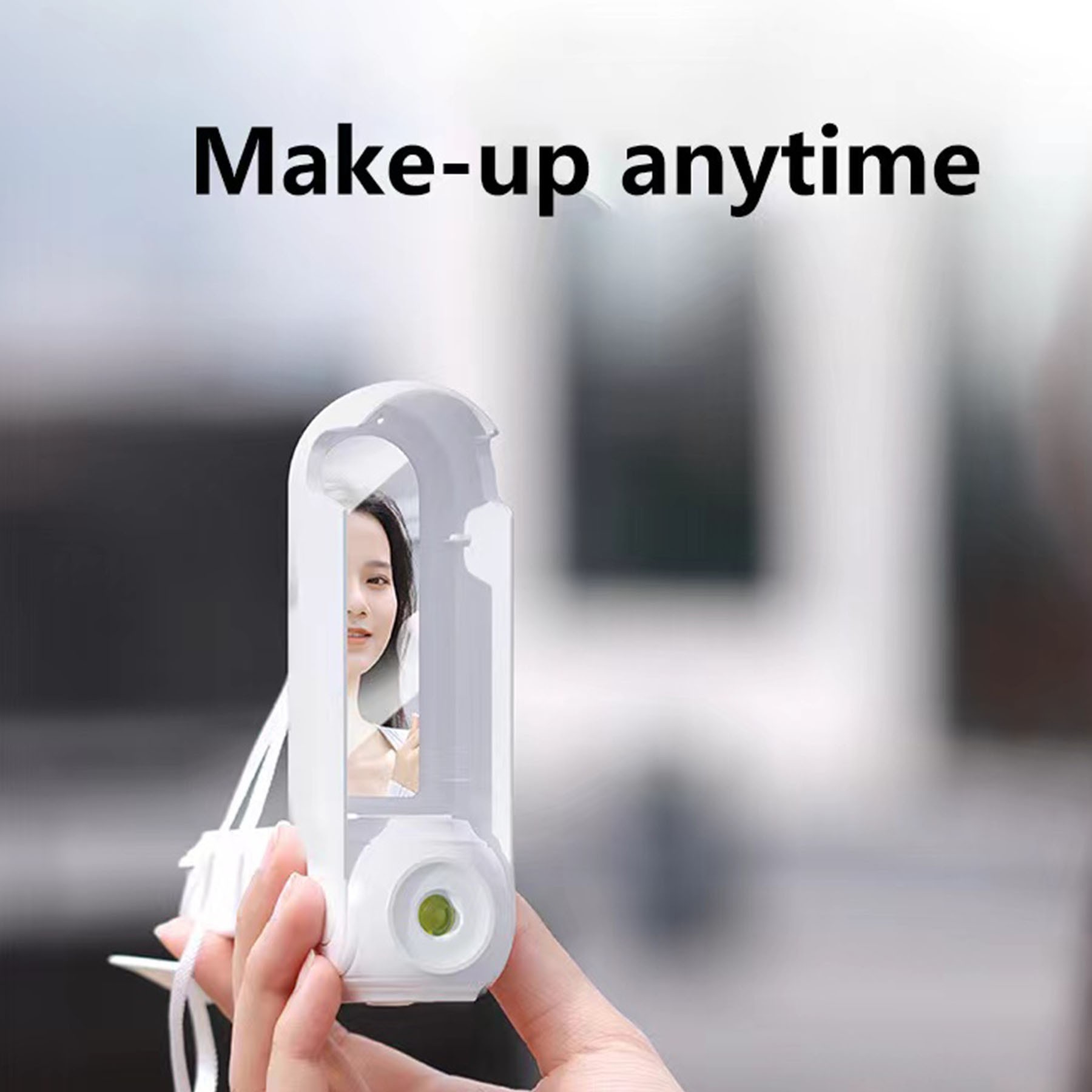 4-In-1 Rechargeable Handheld Fan With Flashlight And Mirror 4
