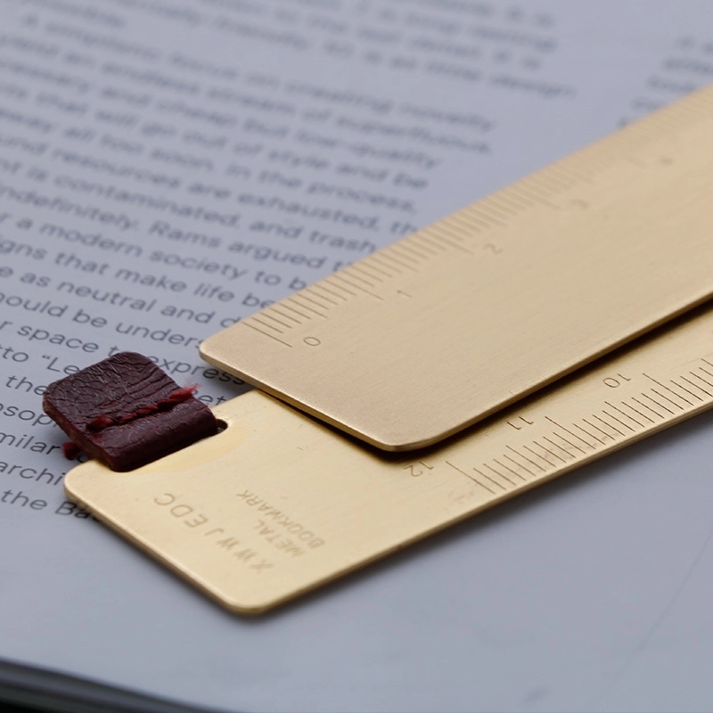 5 inches copper ruler, solid ruler bookmark 3