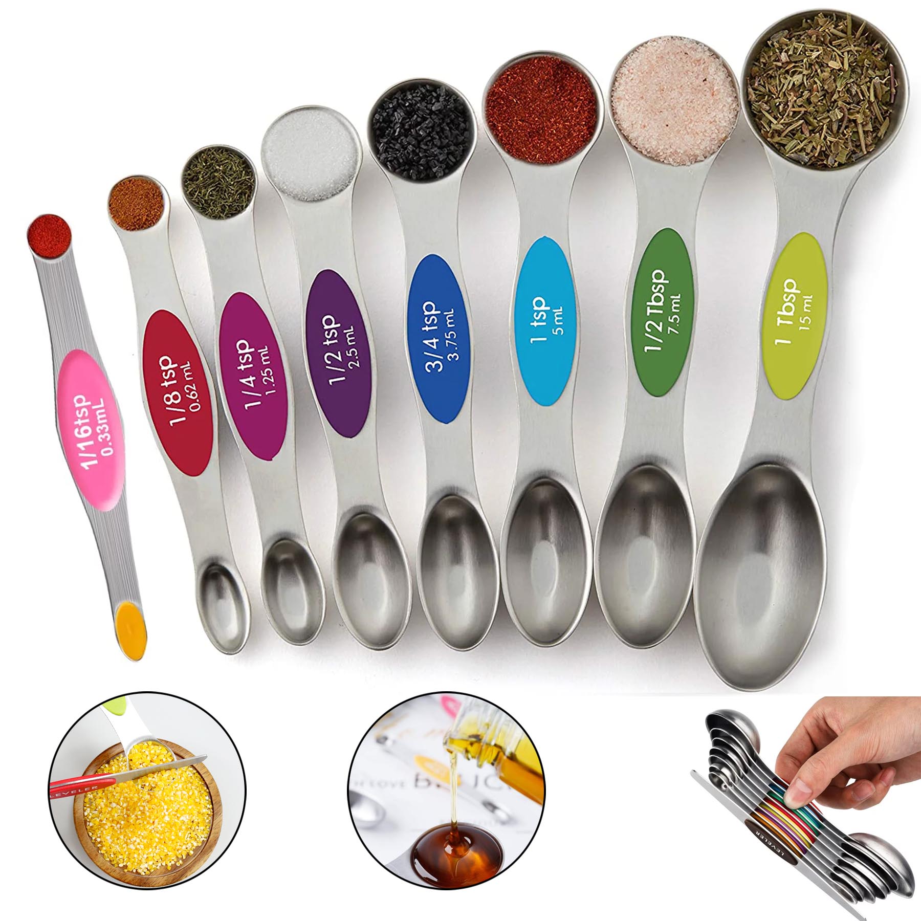 Magnetic Measuring Spoons 2