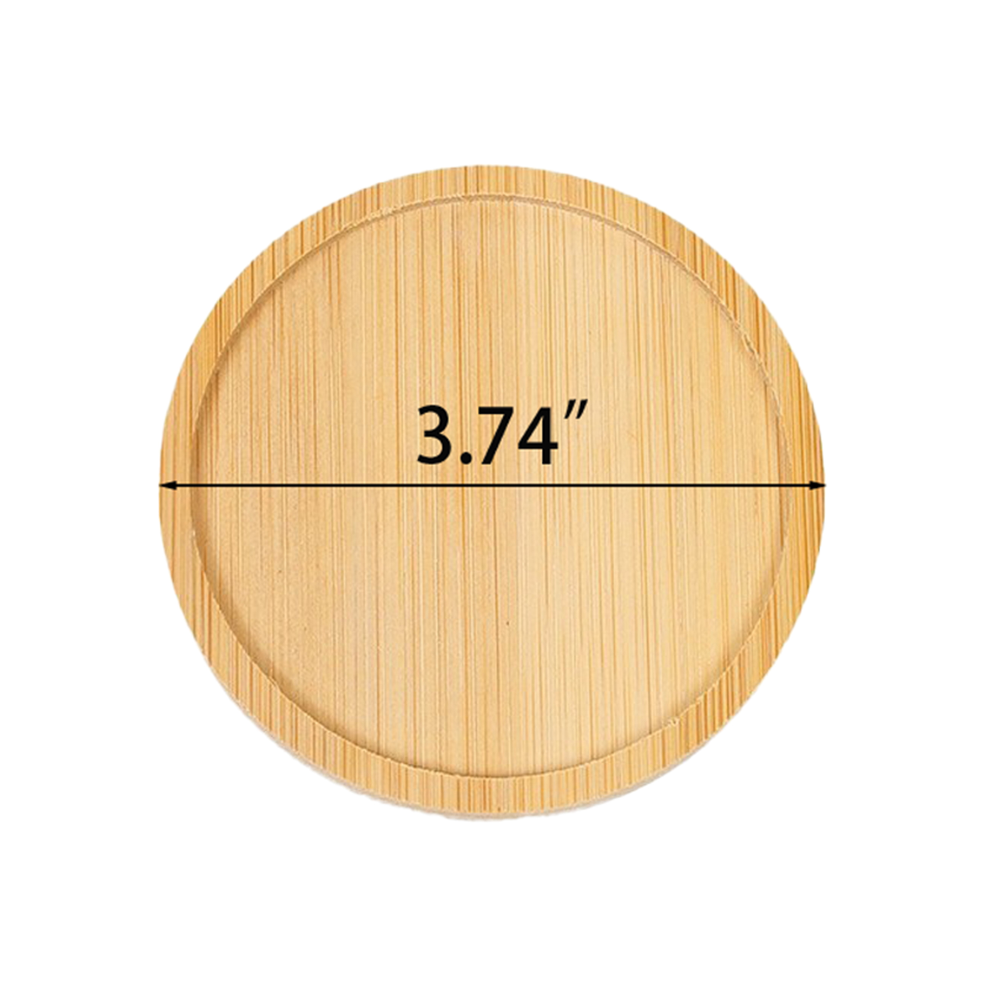 Durable Insulated Round Bamboo Coaster 2