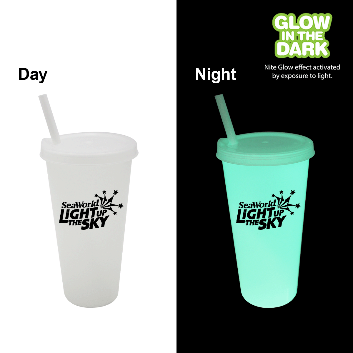 Nite Glow 26 oz. Tumbler with Lid & Straw 15
