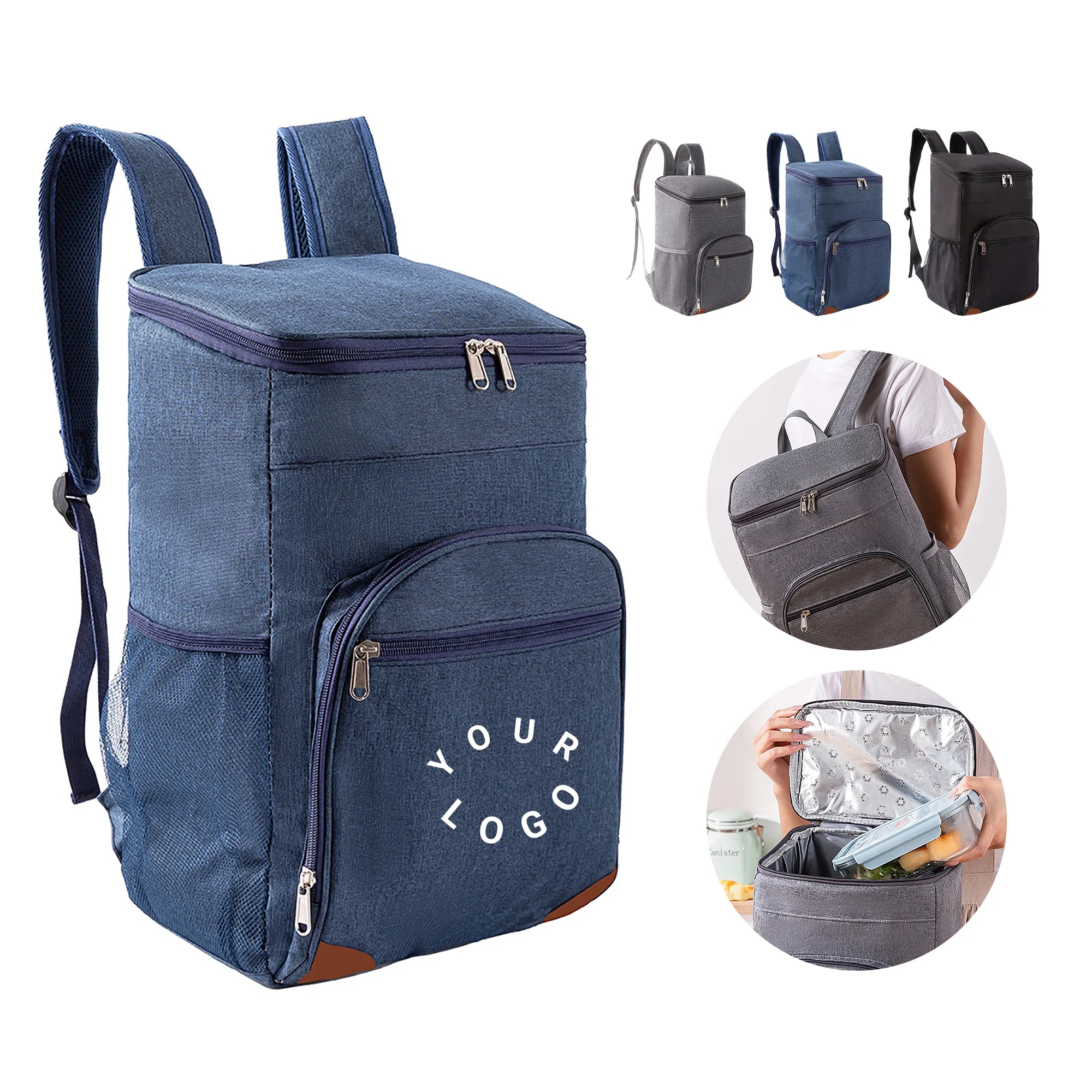 Travel Cooler Bag with EVA Lining and Front Pocket 2