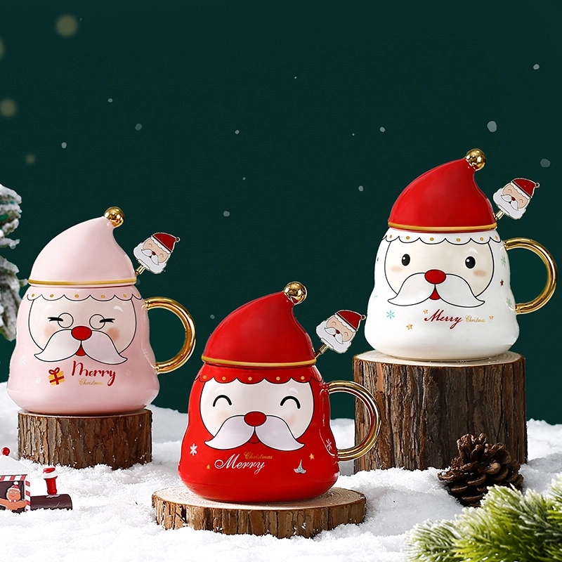 Christmas Hat Shaped Coffee Ceramic Mug 3