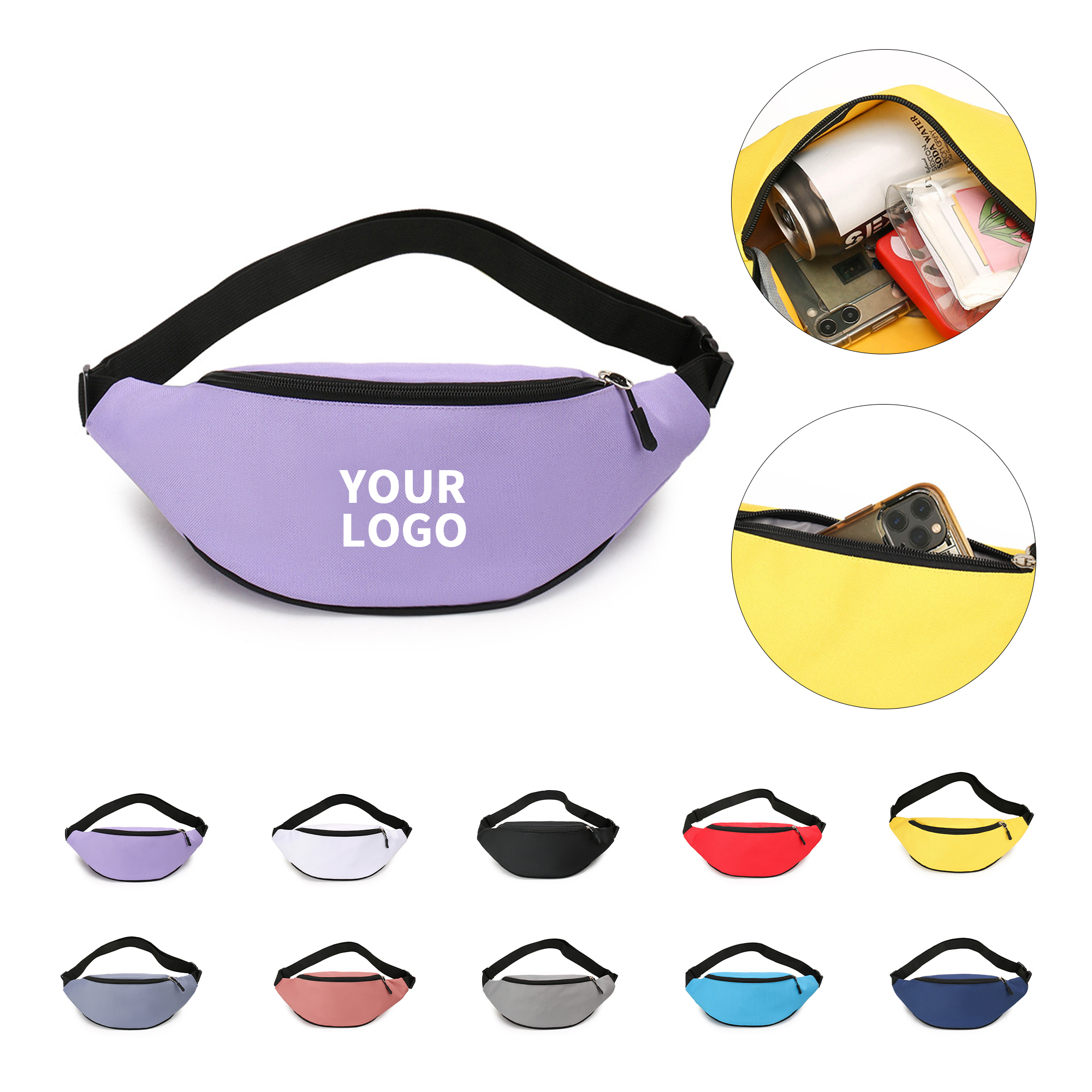 Waterproof Oxford Waist Pack 15 x 3.2 x 5.6" 13