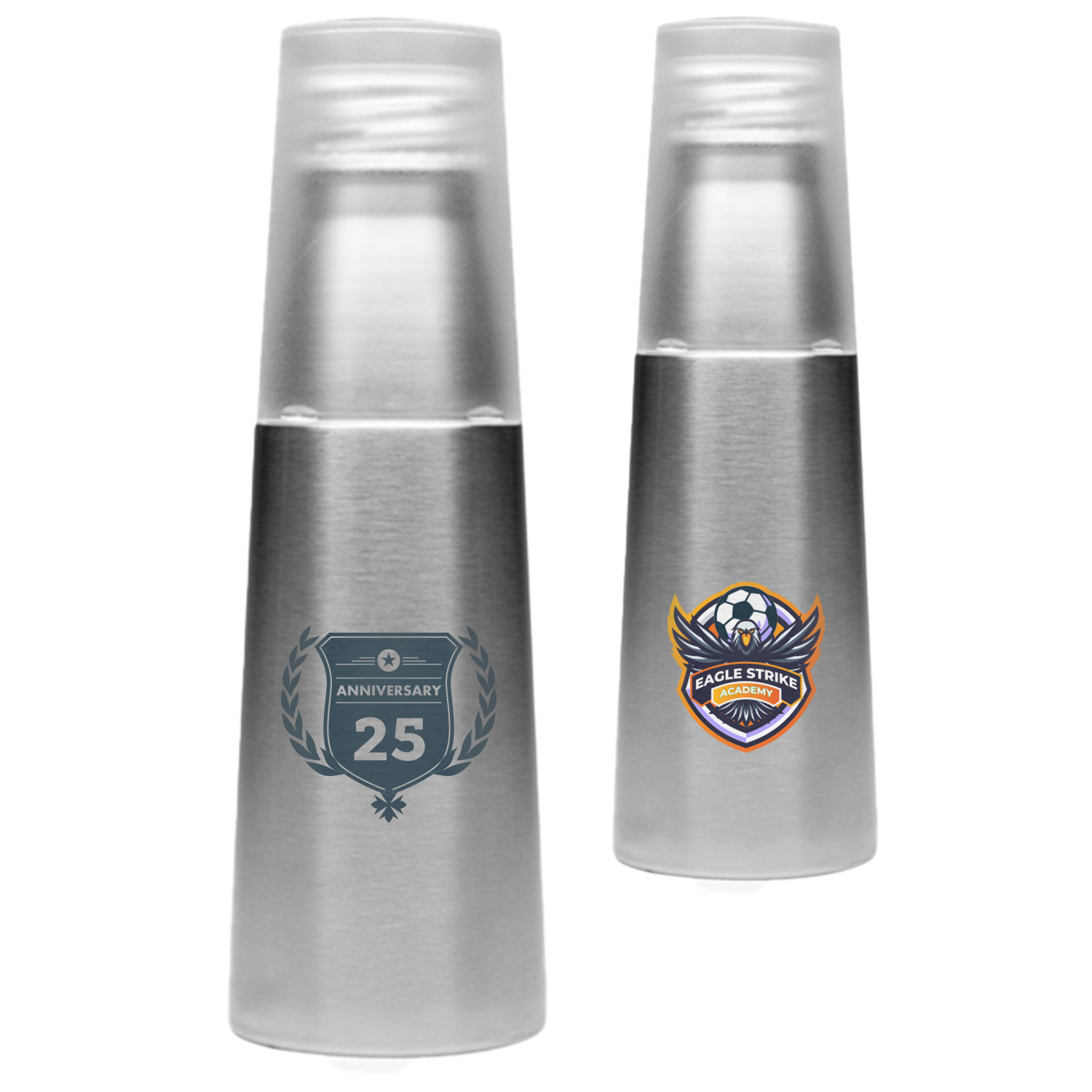 17 oz Stainless Steel Double Wall Water Bottle with Cup, custom water bottle with logo imprint 2