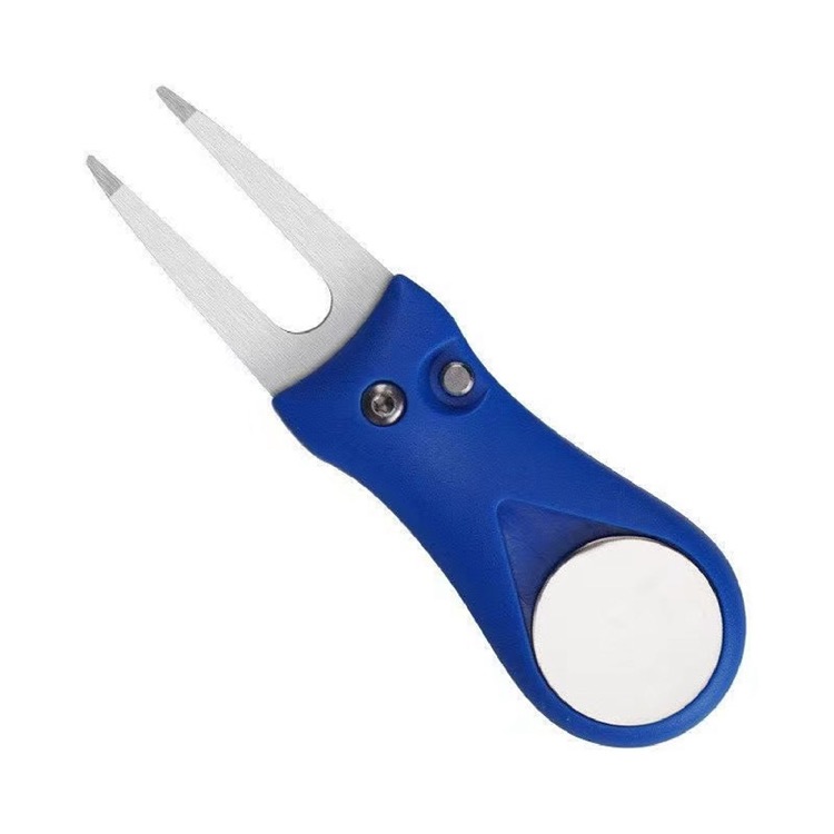 Golf Divot Repair Tool Foldable Stainless Steel Switchblade 3