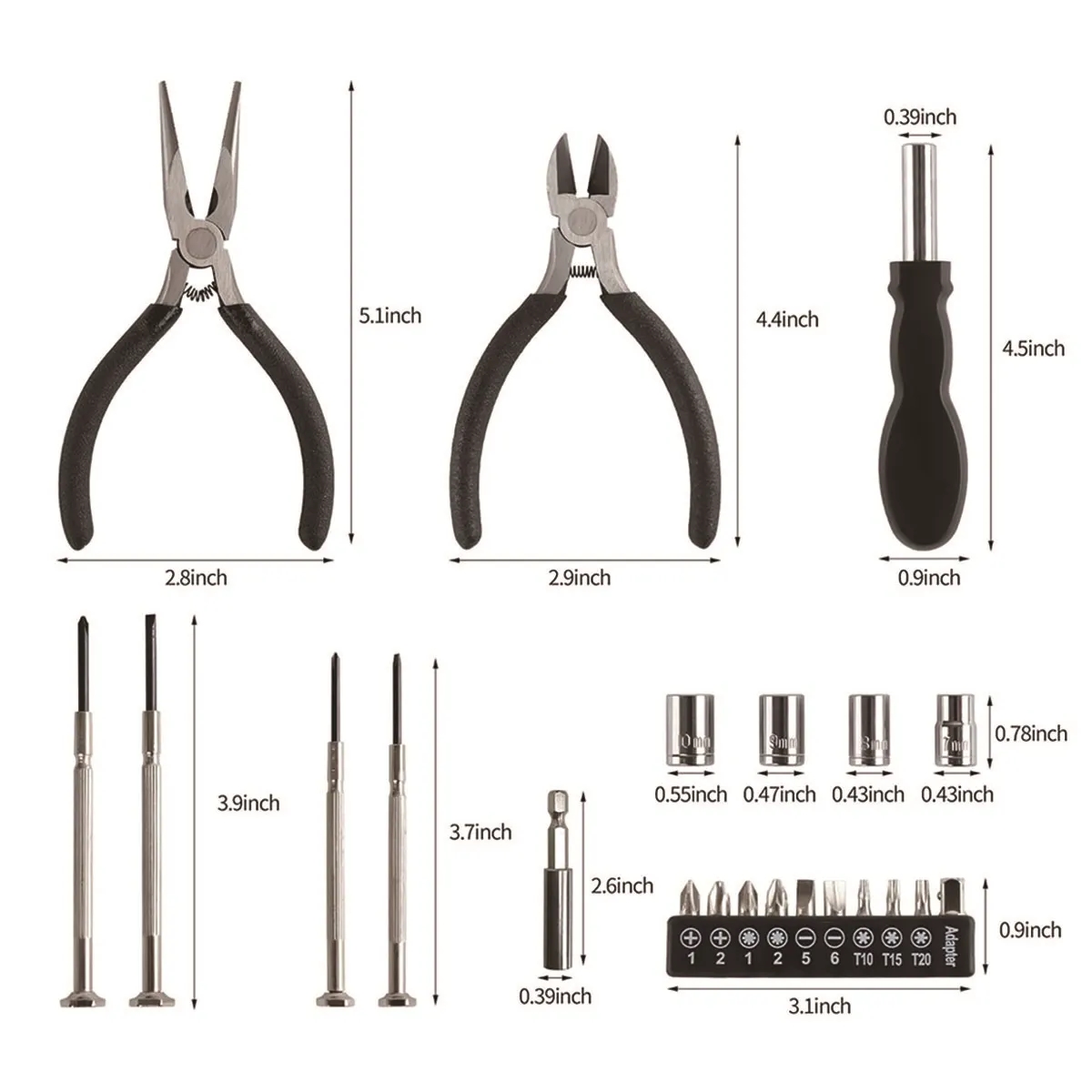 Car Shape Multifunctional Tool Kit Household Repair Toolset 4