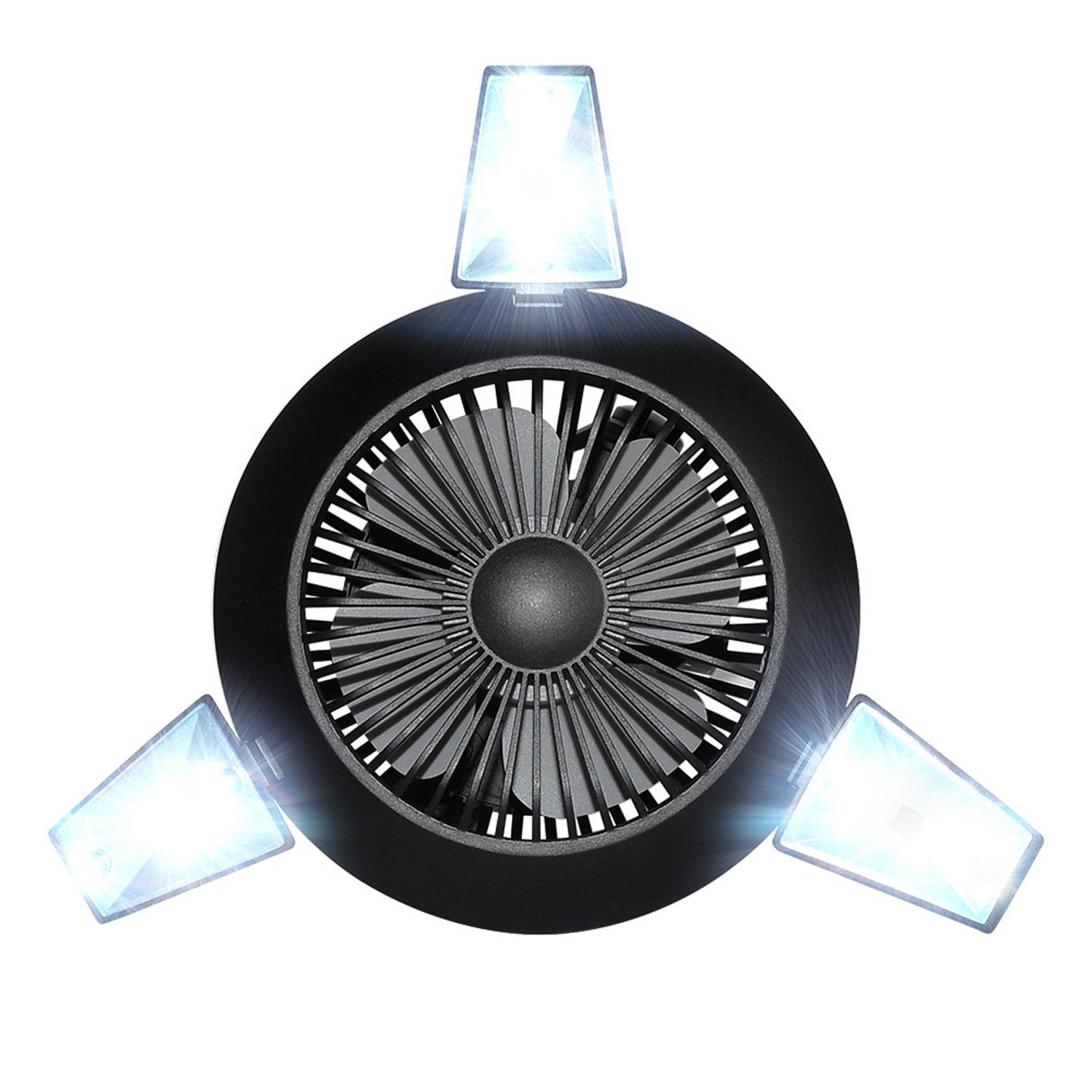 Rechargeable Camping Fan w/ Led Light 6