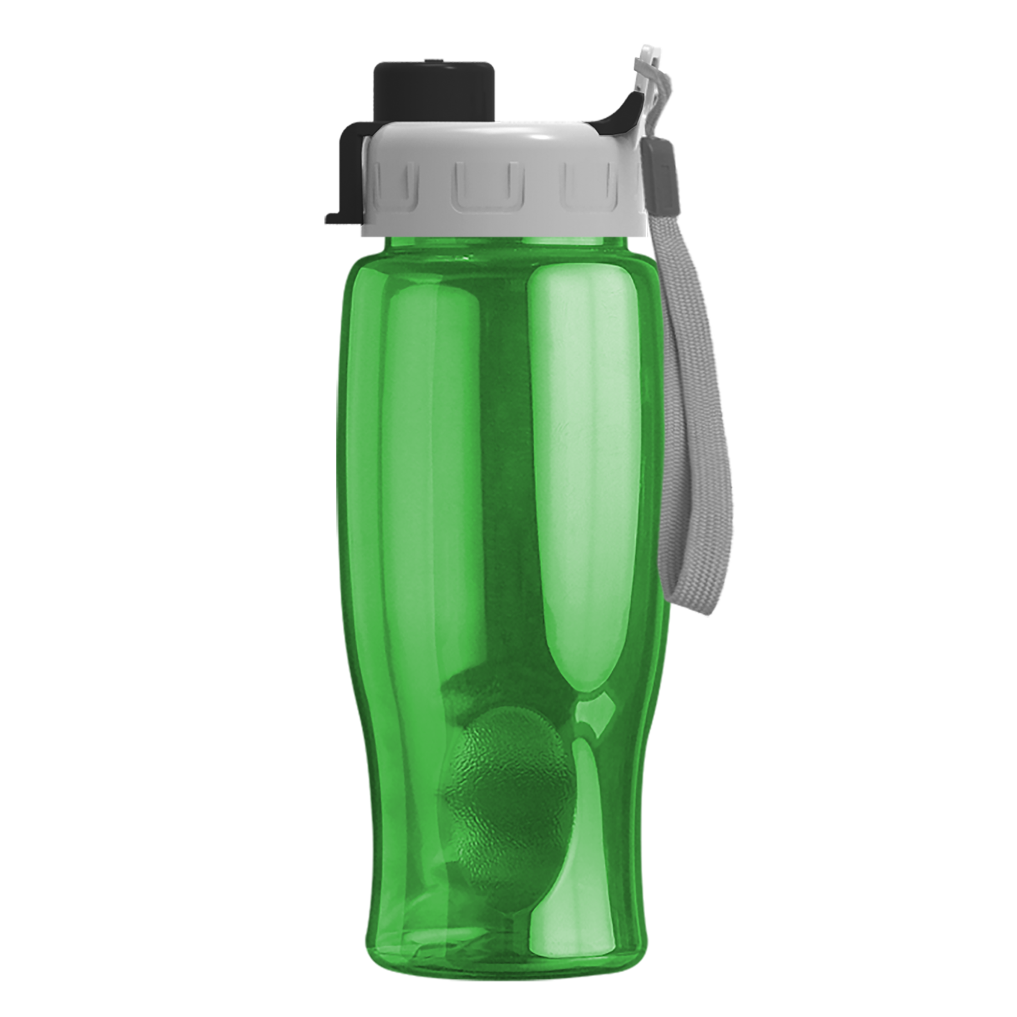 Poly-pure - 27 oz. Transparent Bottle with Quick Snap 10