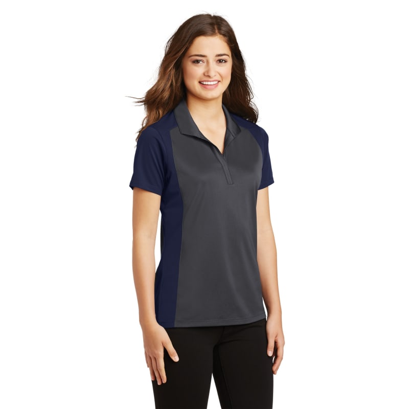 Sport-Tek Women's Colorblock Micropique Sport-Wick Polo. 28