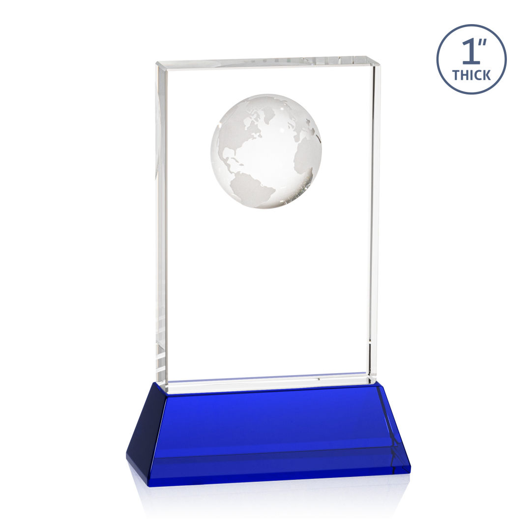 Ambassador Globe Award on Base - Blue 10