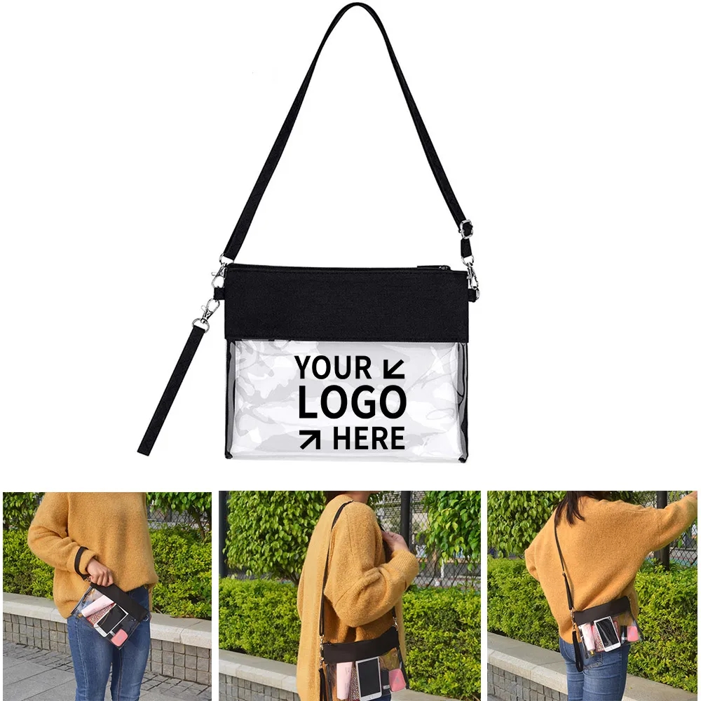 See Through PVC Messenger Handbag  Crossbody Bags 1