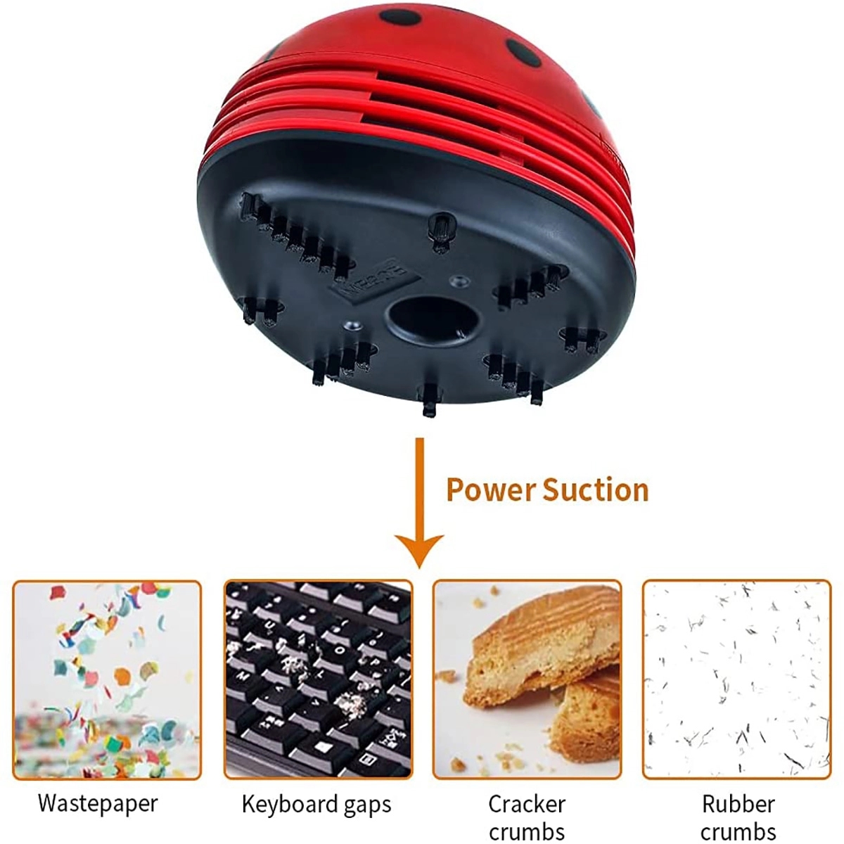 Cute Cartoon Mini Desktop Vacuum Desk Dust Cleaner Crumb 2