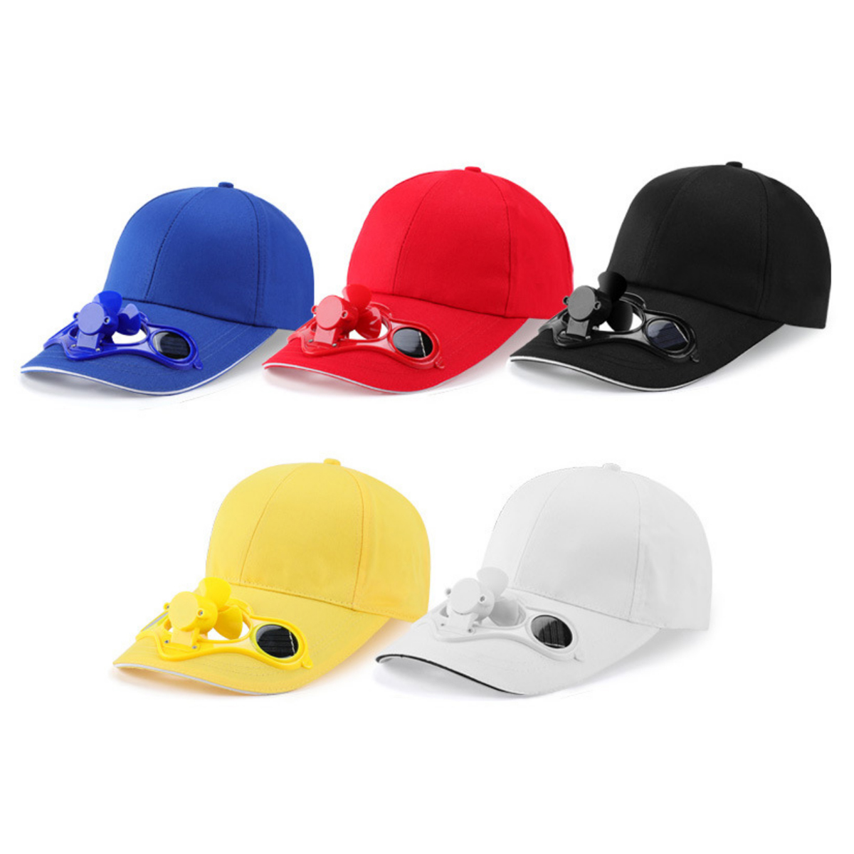 Solar Powered Fan Cap with Sun Protection 5