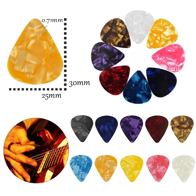 Assorted Pearl Celluloid Guitar Pick 1