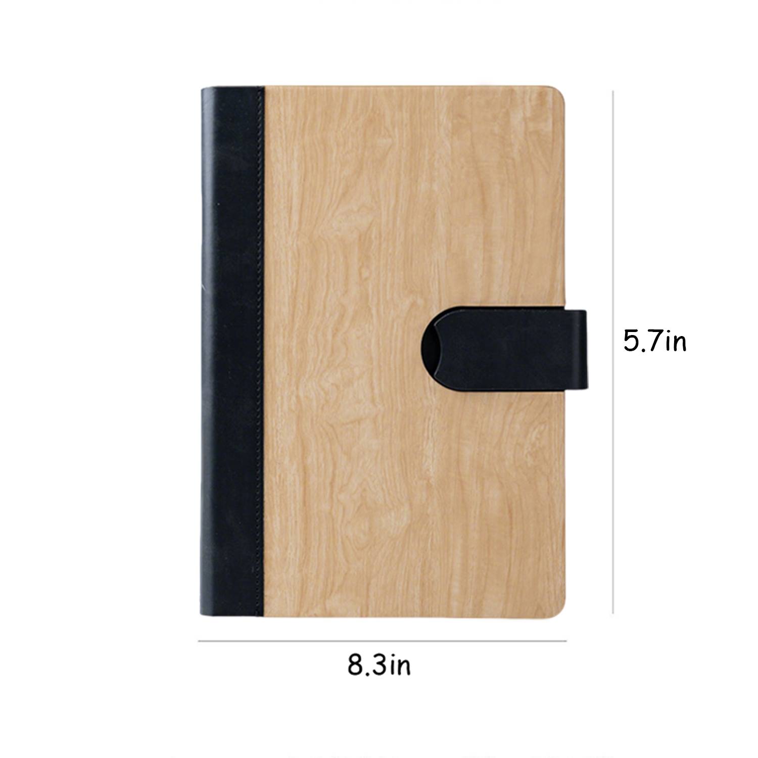 A5 PU Leather Magnetic Closure Lined Notebook 5