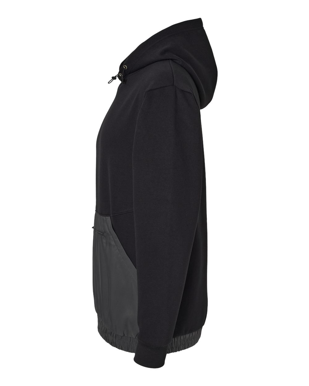 Unisex Mixed Media Hooded Sweatshirt - 23112 4