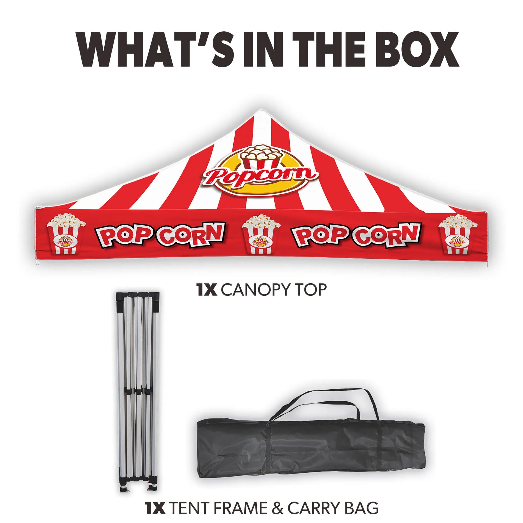 10ft x 10ft Custom Canopy Tent - Everyday Basic Package 4