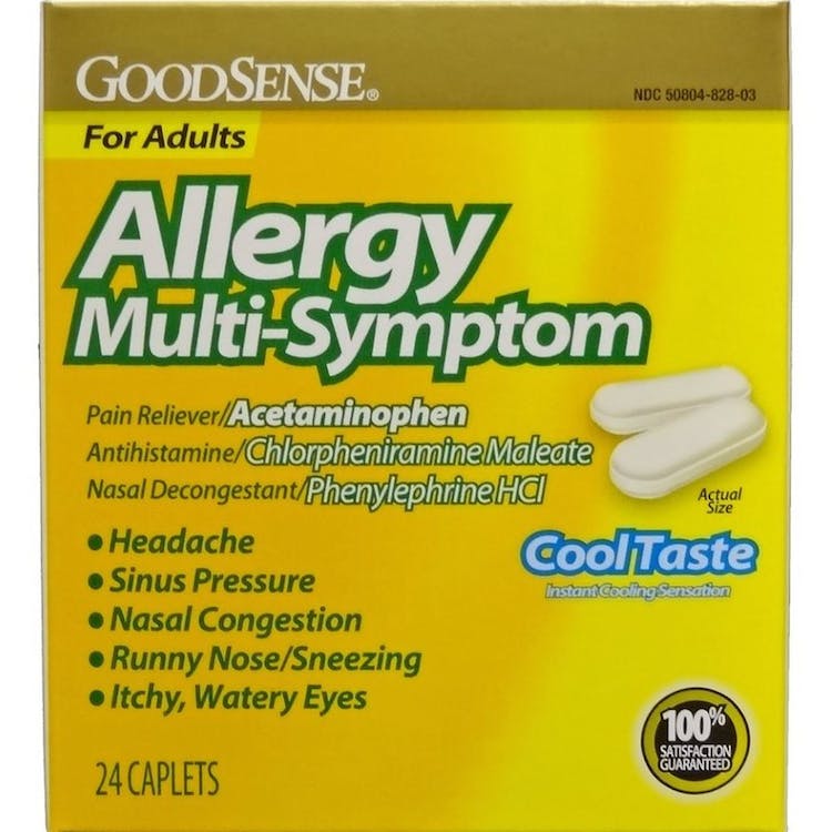 Allergy Multi-Symptom Caplets - Cool Taste 24 Caplets 2