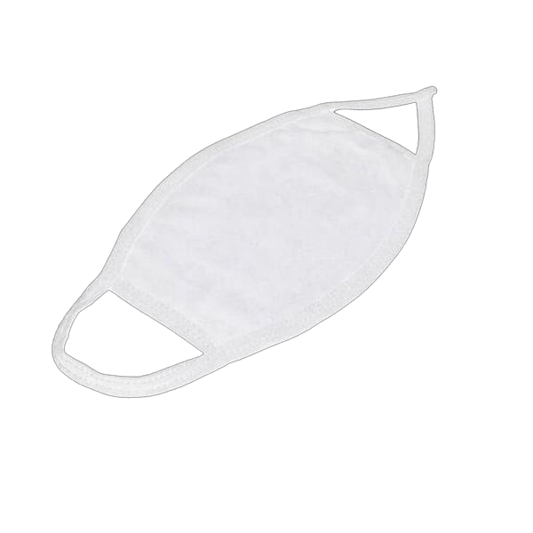 White Reusable Custom Face Mask 2