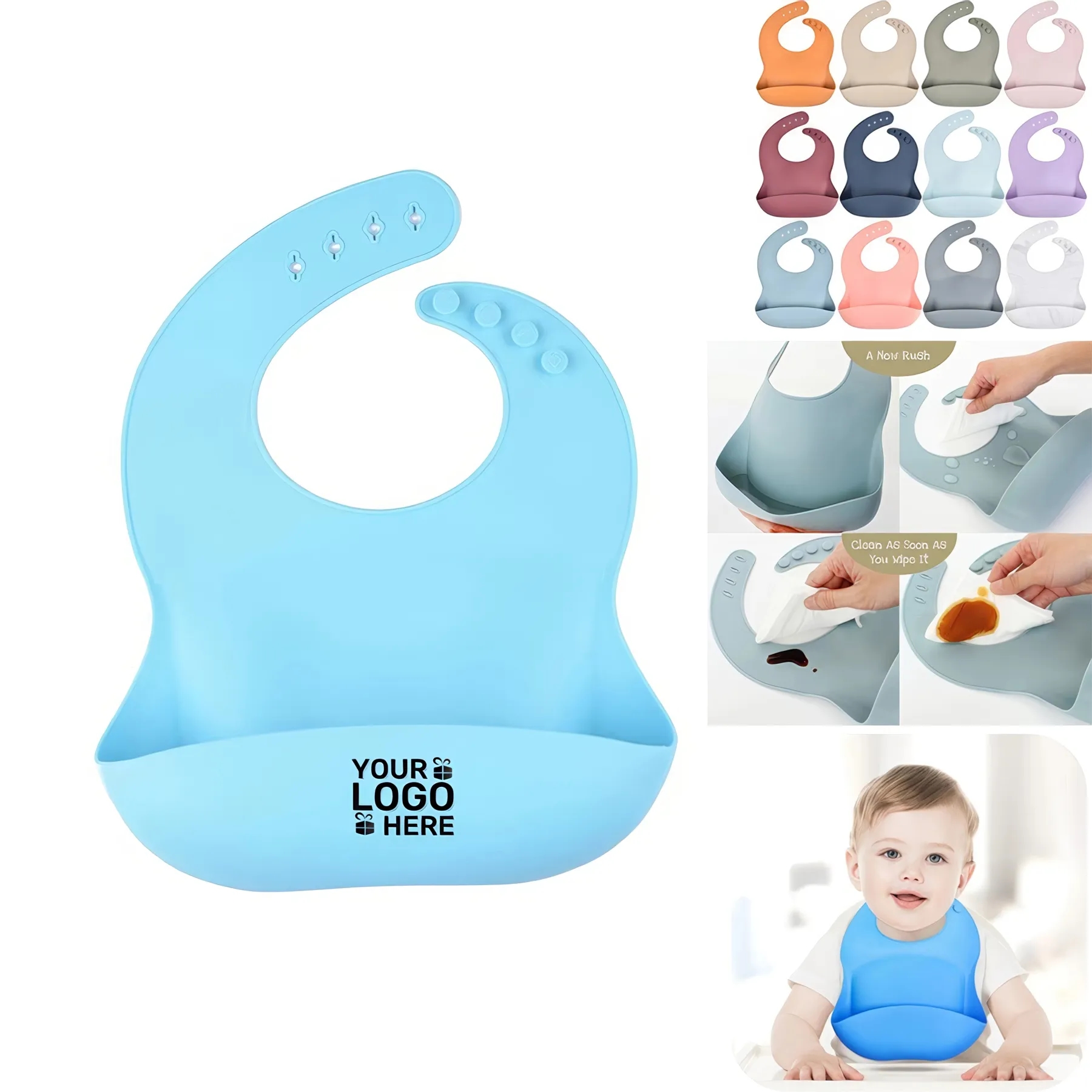 Silicone Baby Bib 2
