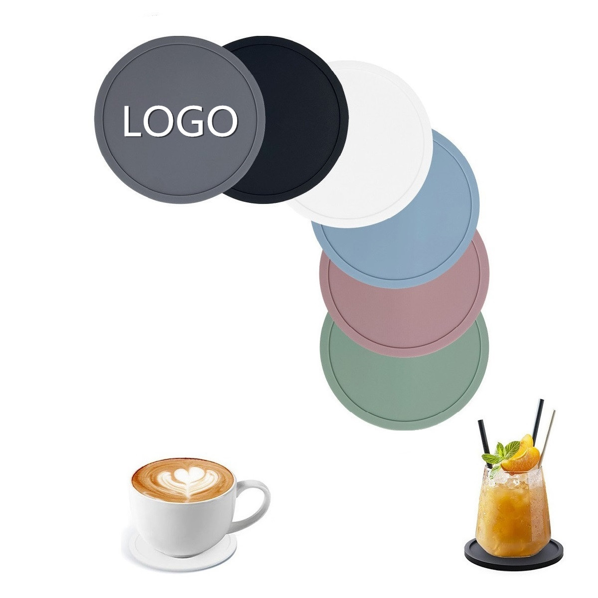 Round Silicone Coaster 5