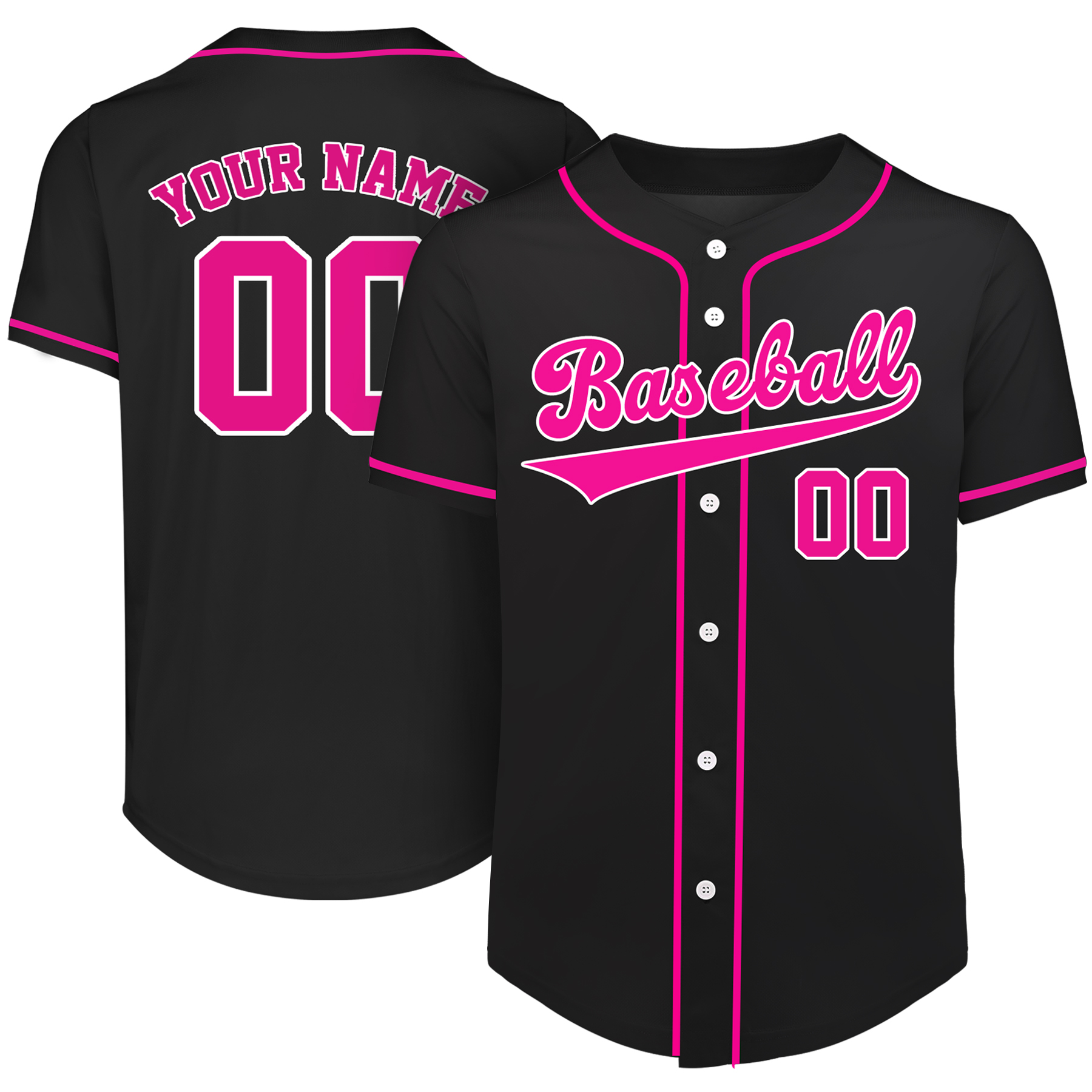 Custom Full-Button Baseball Jersey (Full Color Dye Sublimated) 32