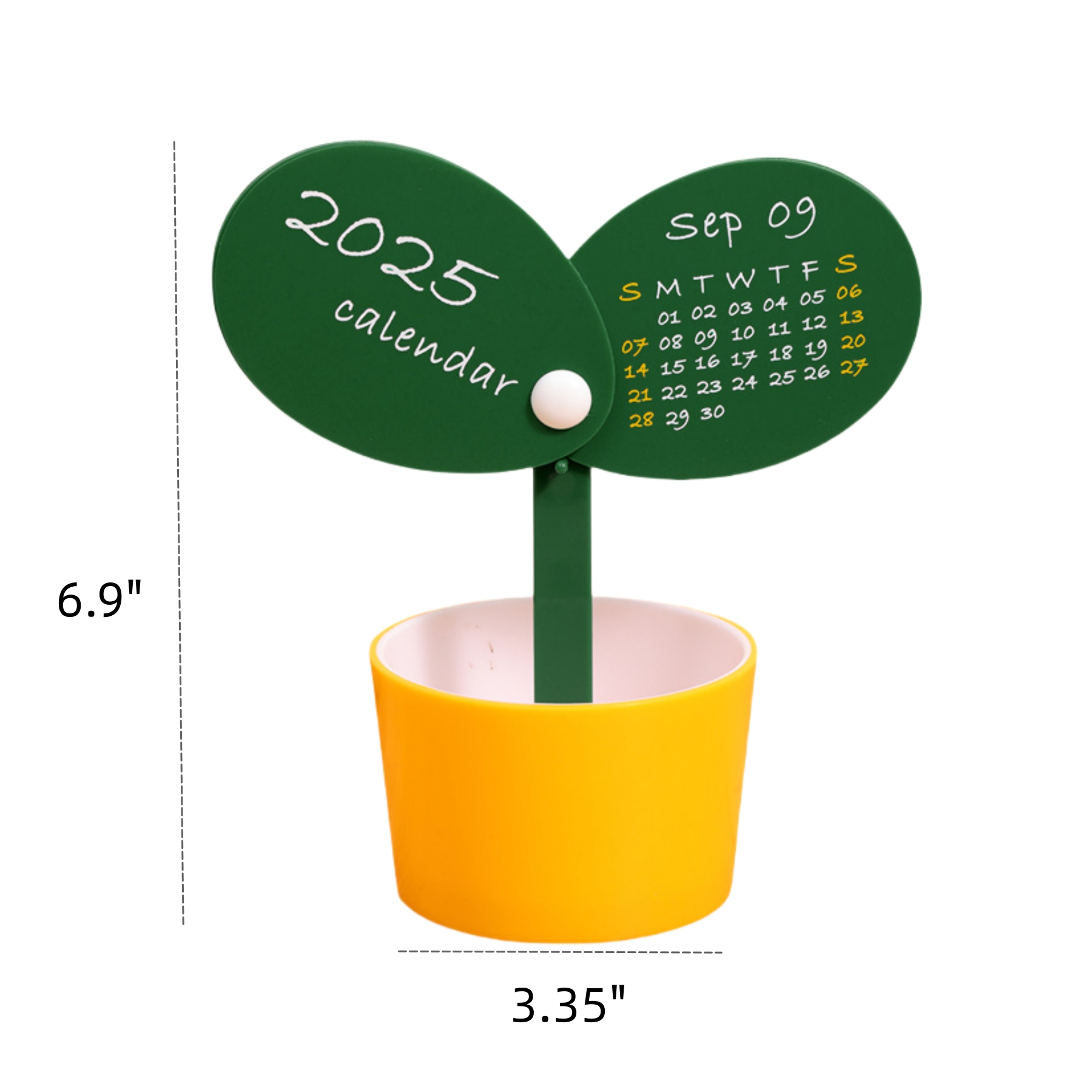 Desktop Floral Pen Holder Calendar 3