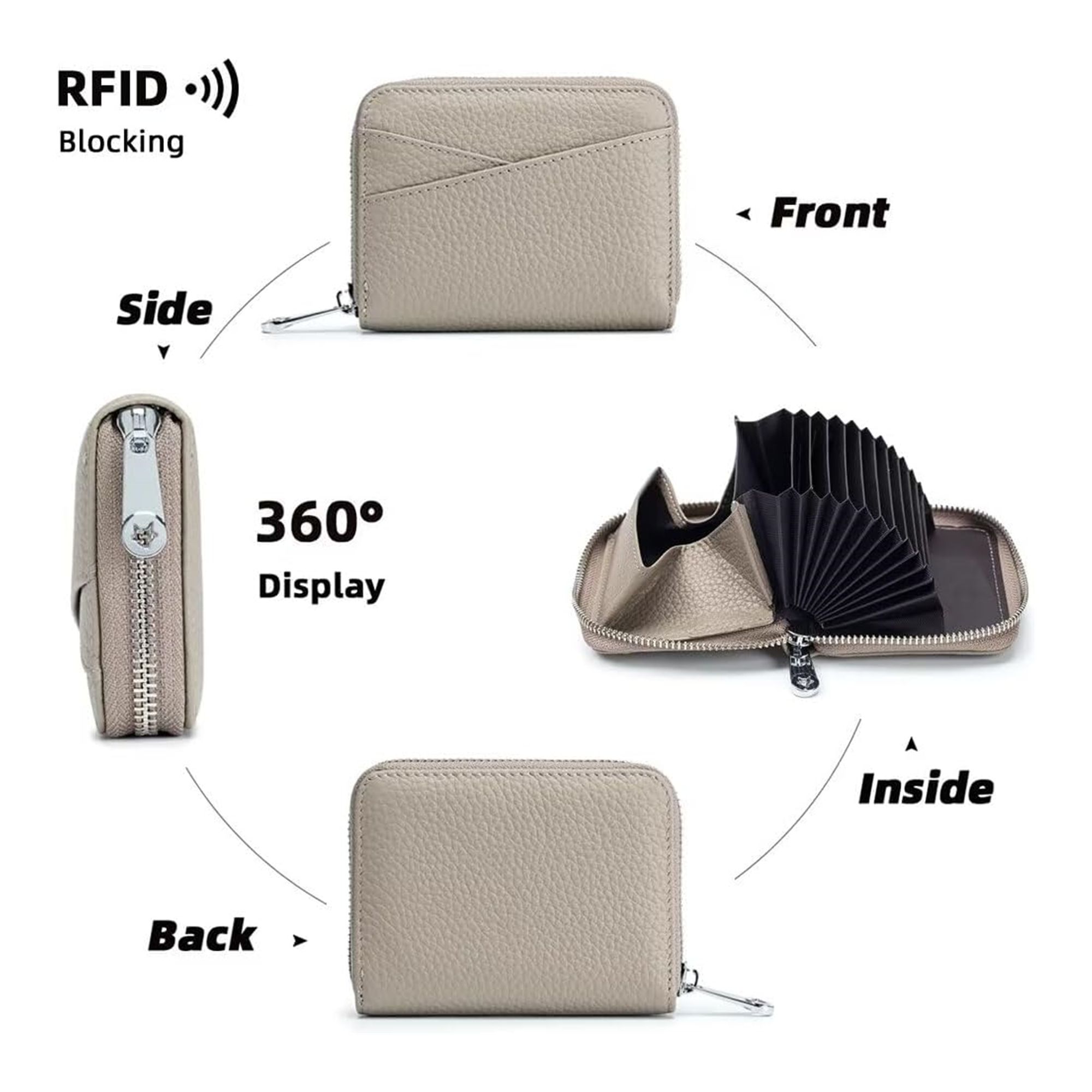 RFID Zipper Credit Card Holder 4