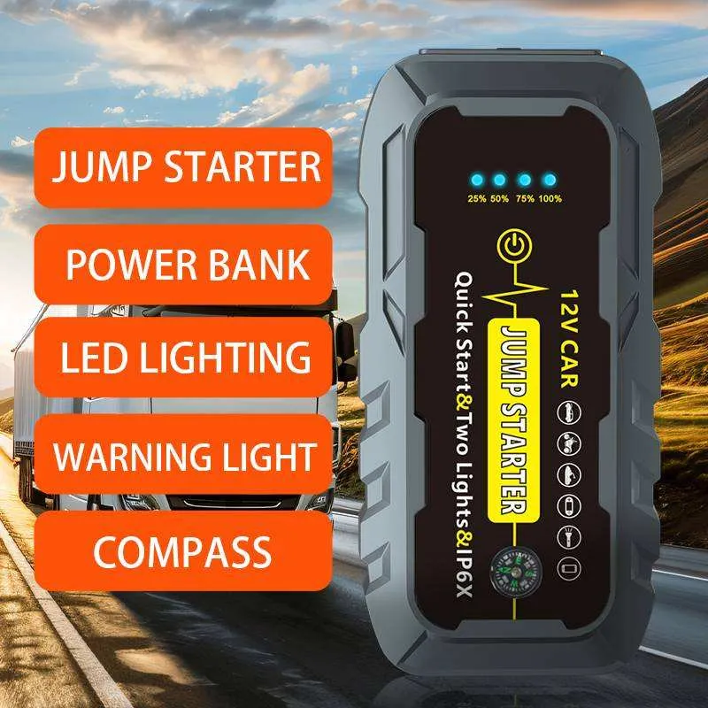 Portable Jump Starter Power Bank Emergency Car Battery Boost 2
