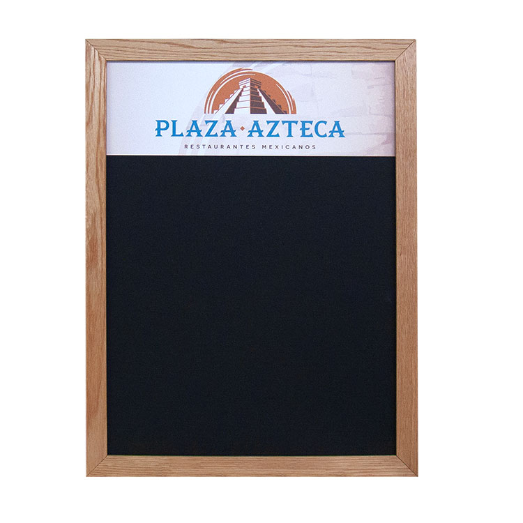 Oak Frame Wall Chalkboard 18"w x 24"h