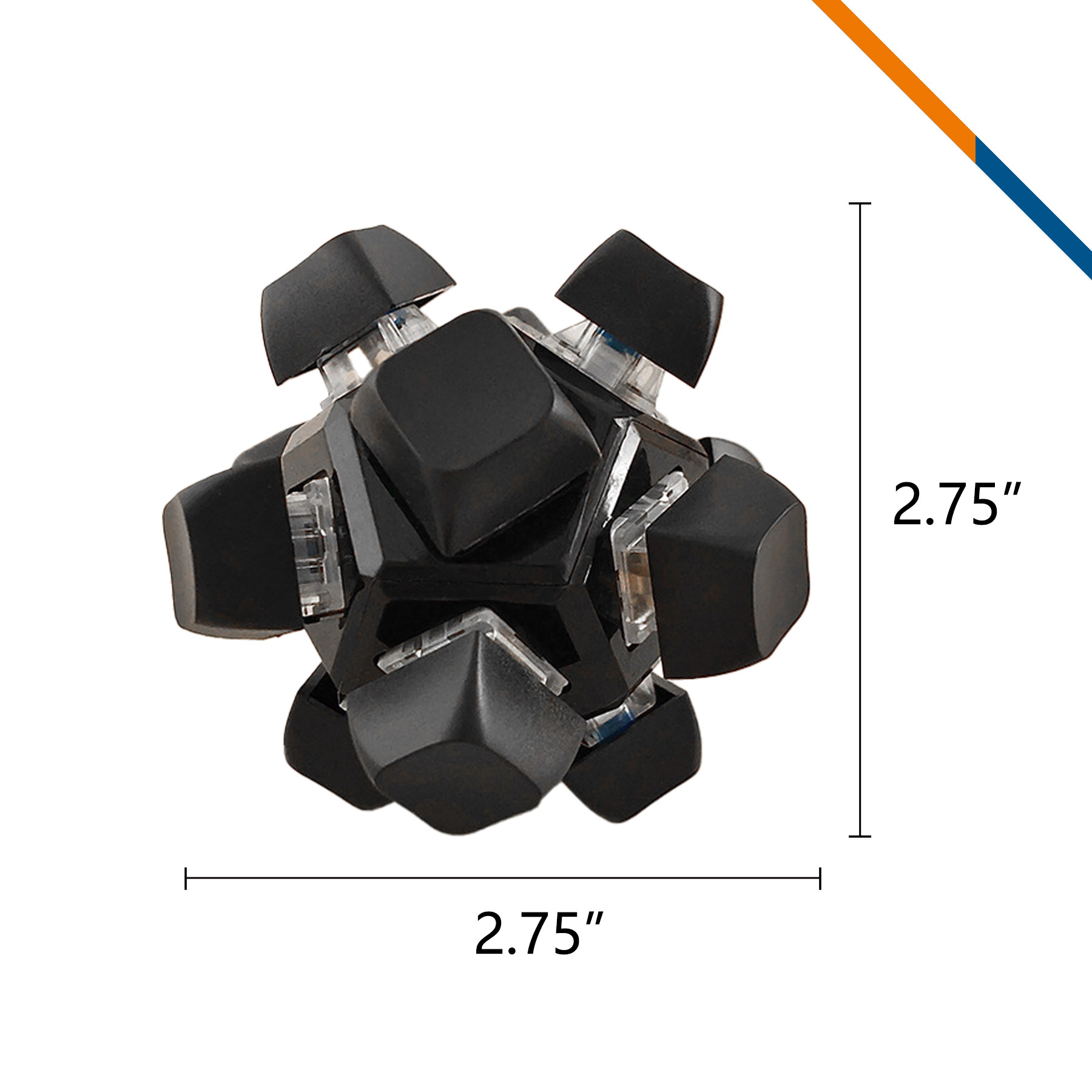 Sooti 12-Key Keyboard Fidget 7