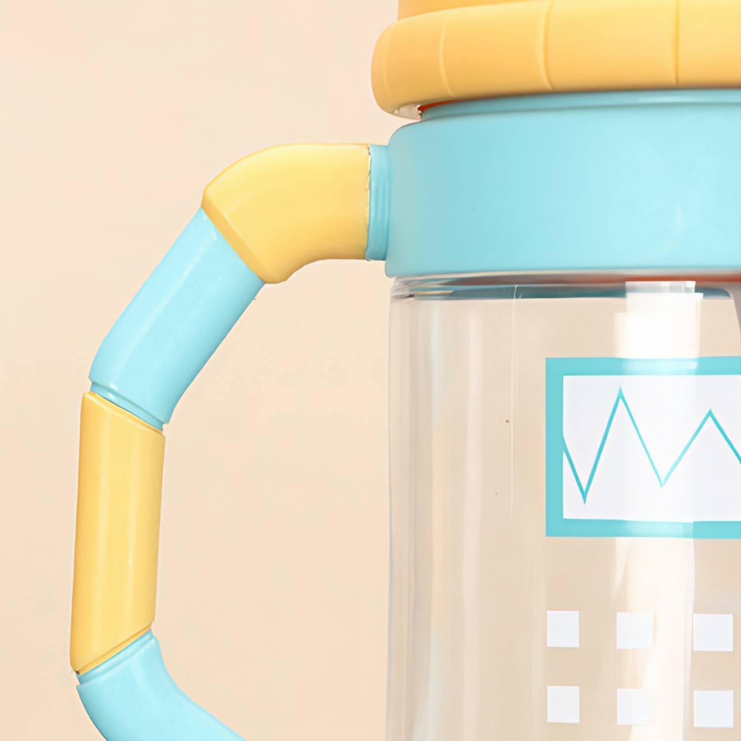 12 Oz Kids Spill Proof Straw Water Bottle w/ Handle 12