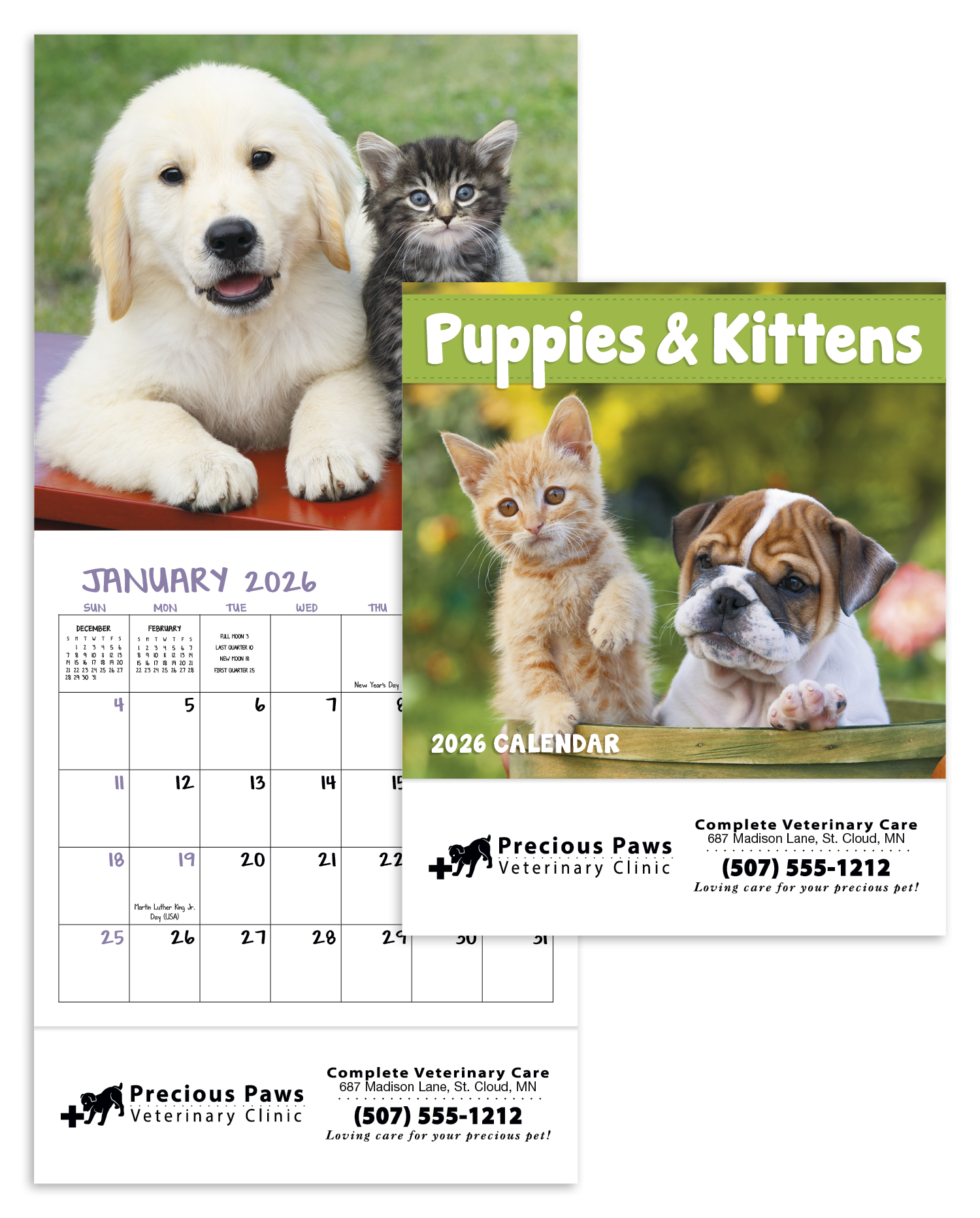 Good Value™ Puppies & Kittens - Mini Calendar 15