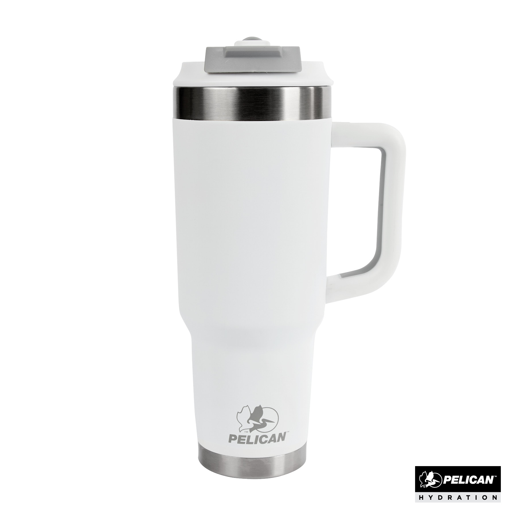 Pelican Porter™ Dual 40 oz. Dual Lid, Recycled Double Wall Stainless Steel Travel Tumbler 6