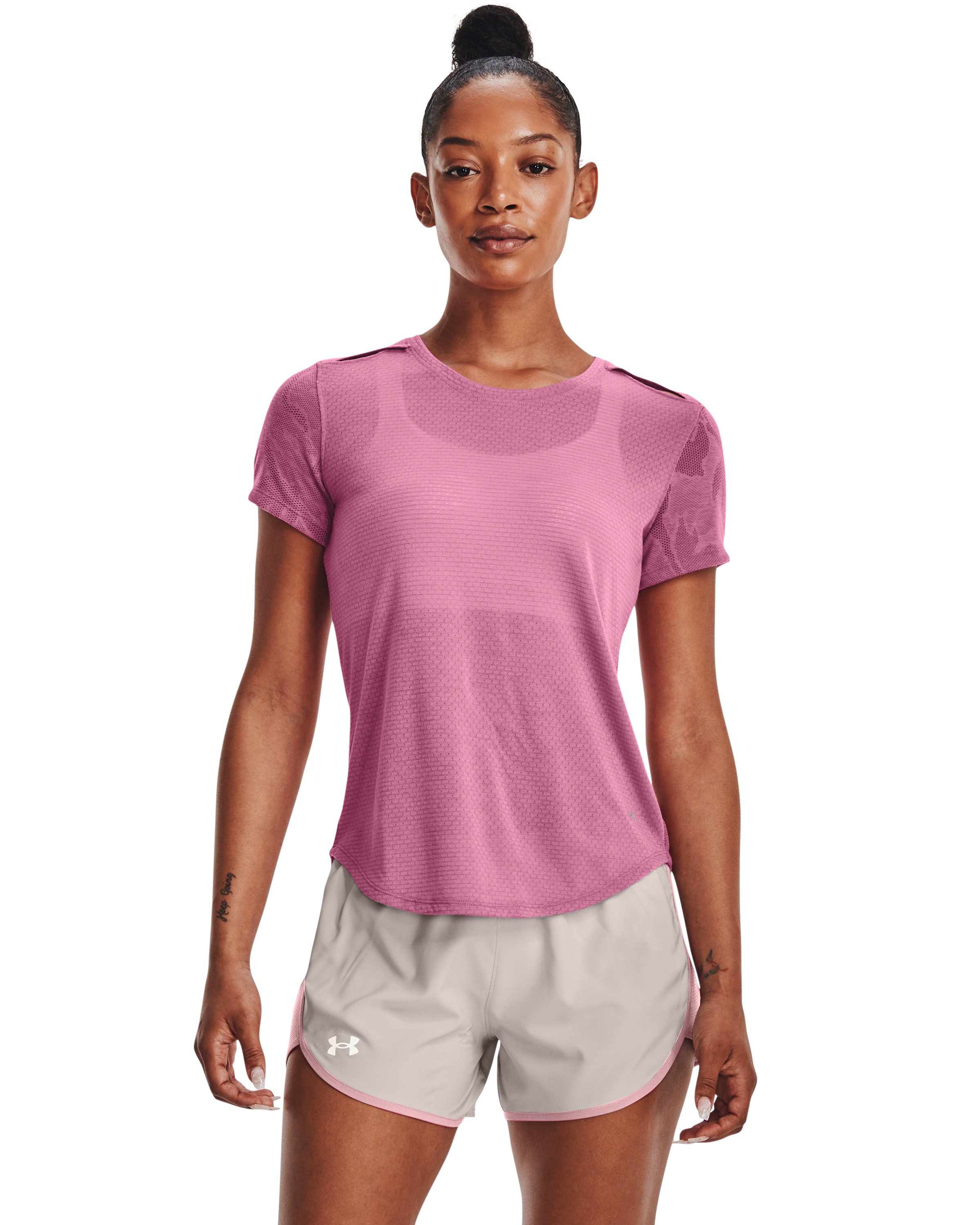 UA Streaker SnowCloud Women's Short Sleeve 3