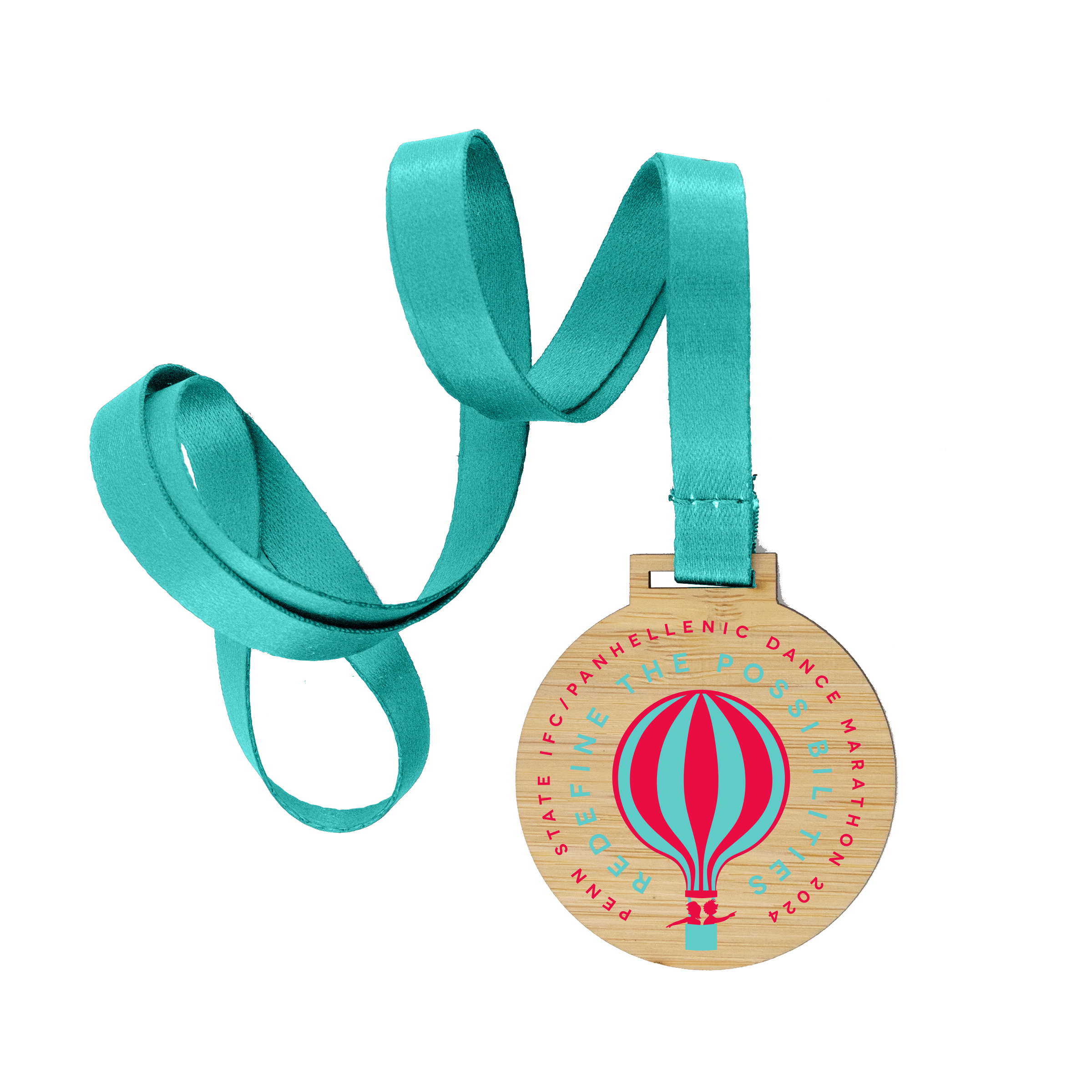 Custom Bamboo Medals Full Color (2") 6