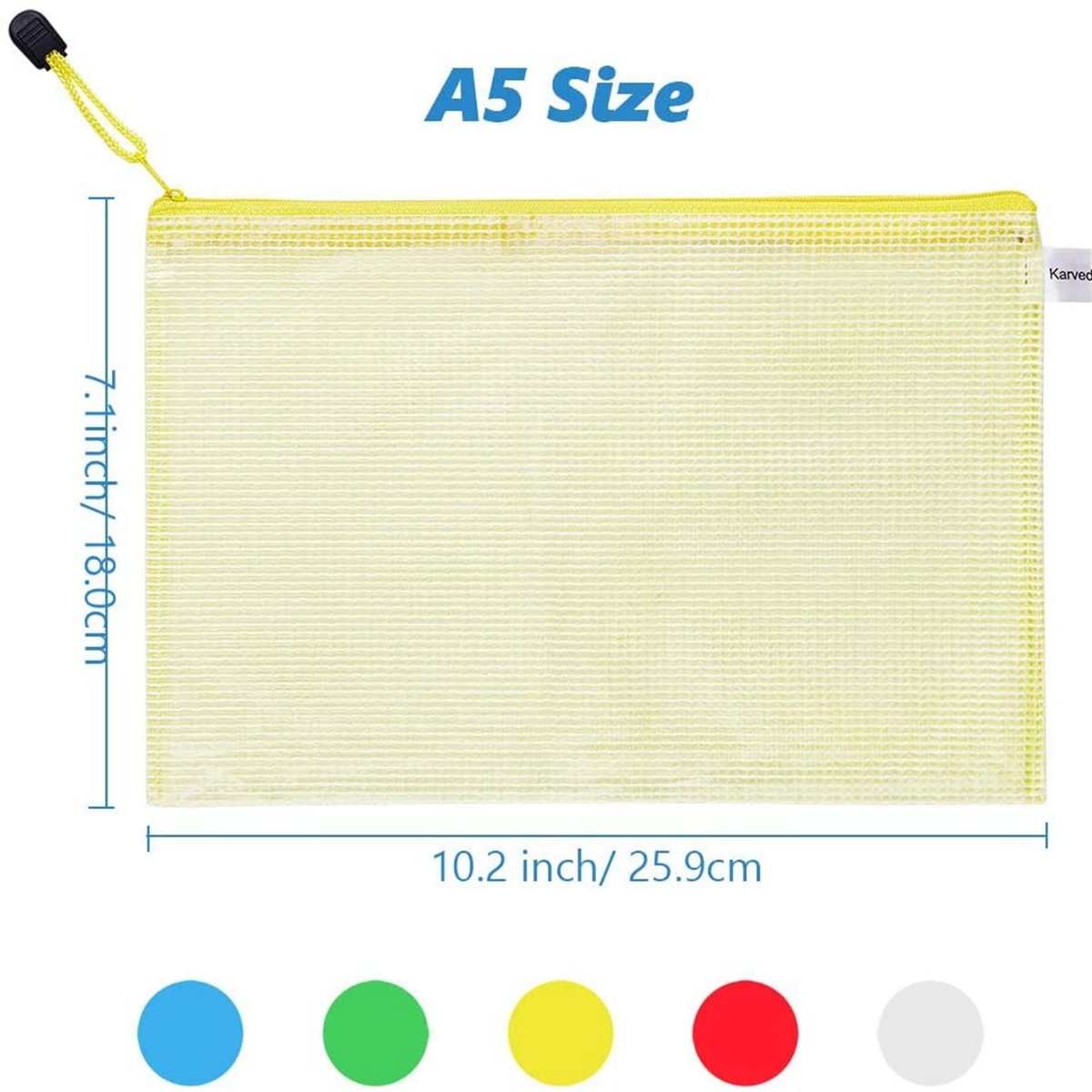 Zippered Water-Resistant PVC Bag Storage Pouch 1