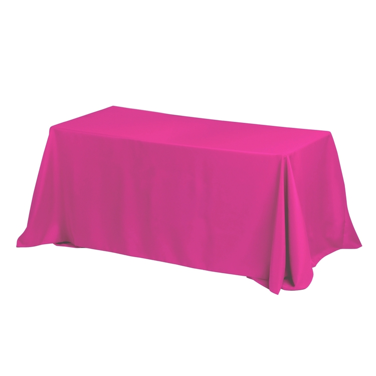 "Zenyatta Six" 4-Sided Throw Style Table Covers & Table Throws (One Color Print) / Fits 6 ft Table 42