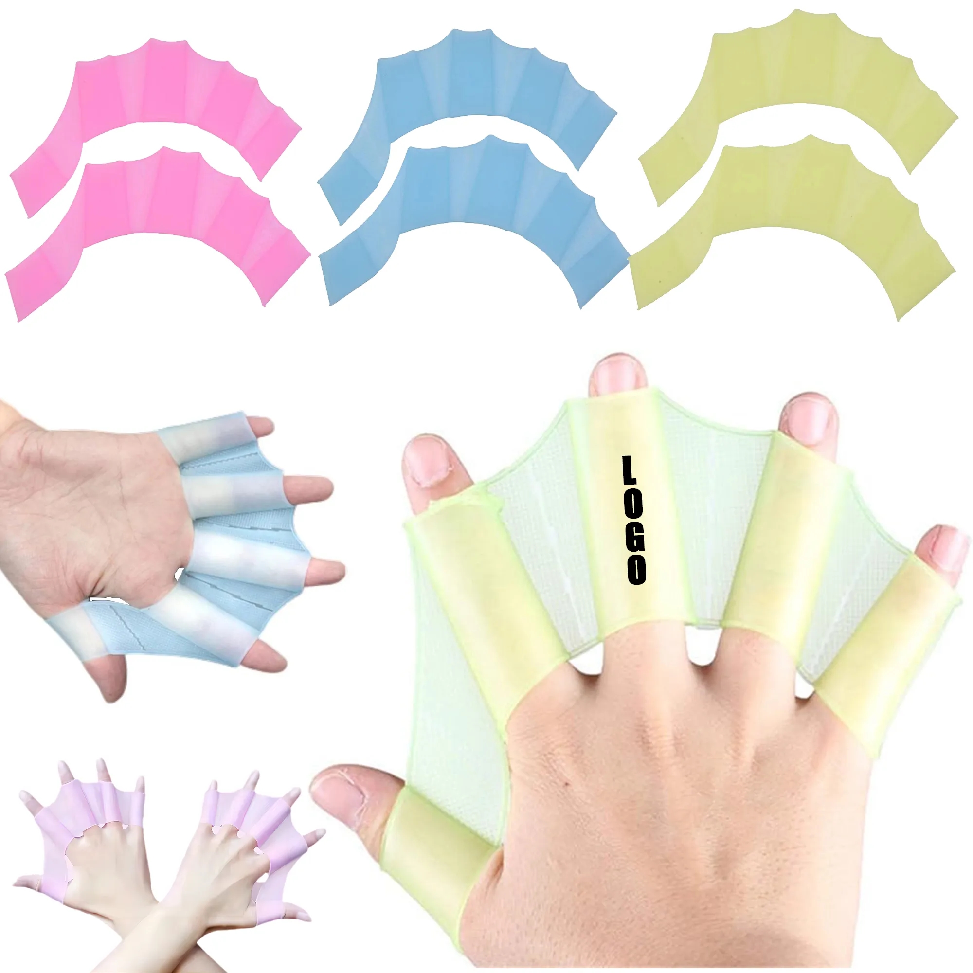 Silicone Swimming Hand Webbed